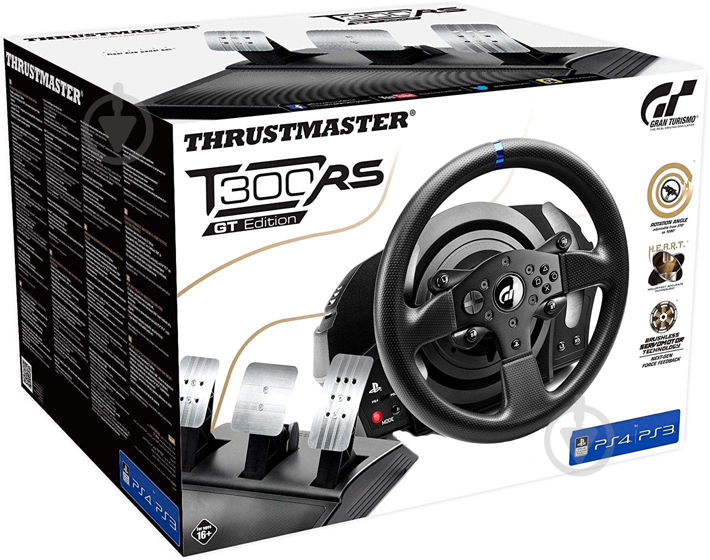 Игровой руль Thrustmaster T300 RS GT Edition Official Sony licensed black - фото 7 Игровой руль Thrustmaster T300 RS GT Edition Official Sony licensed black - фото 7