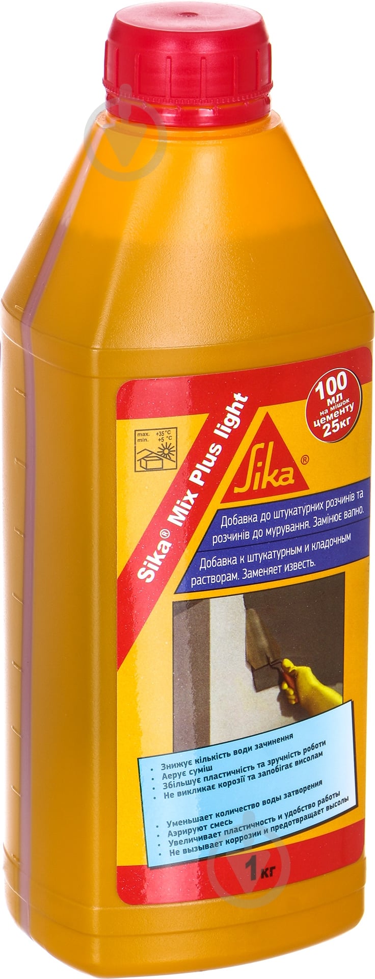Пластификатор Sika MixPlus light 1 л - фото 1