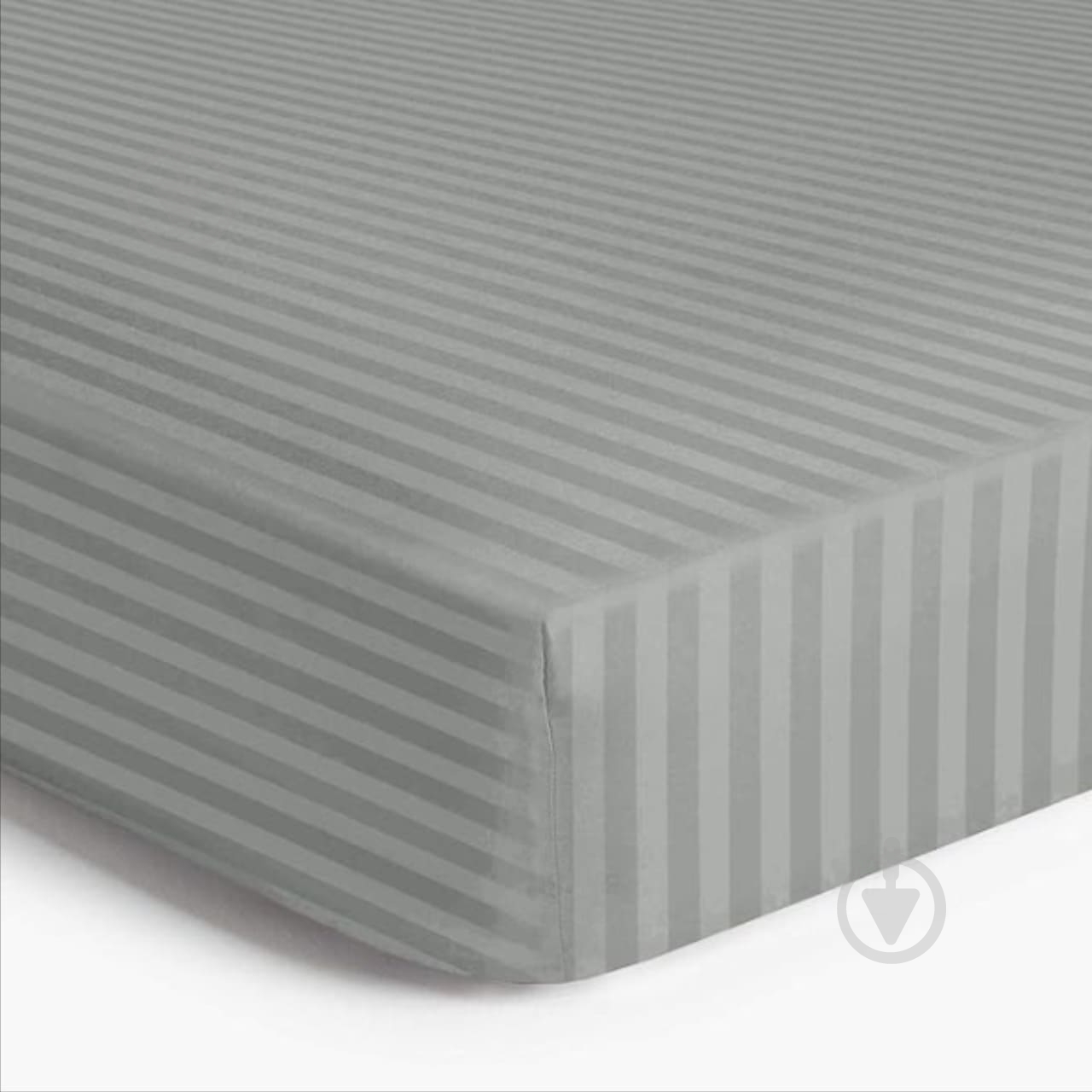 Простирадло Сатин Boston Soft Grey Stripe 150x200 см світло-сірий U-tek - фото 1