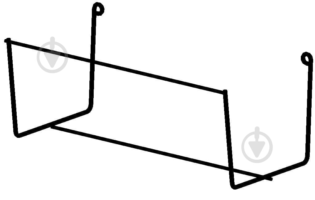 Держатель для вазонов средний настенный подбалконник 40-70см (чёрный) - фото 1