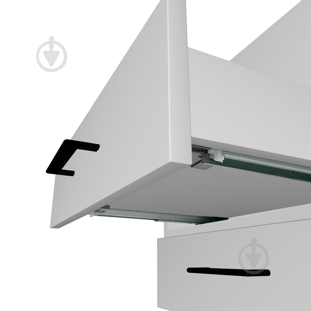 Напрямні прихованого монтажу DC тандем Push to open Clip-on L-250 мм 16 мм - фото 2