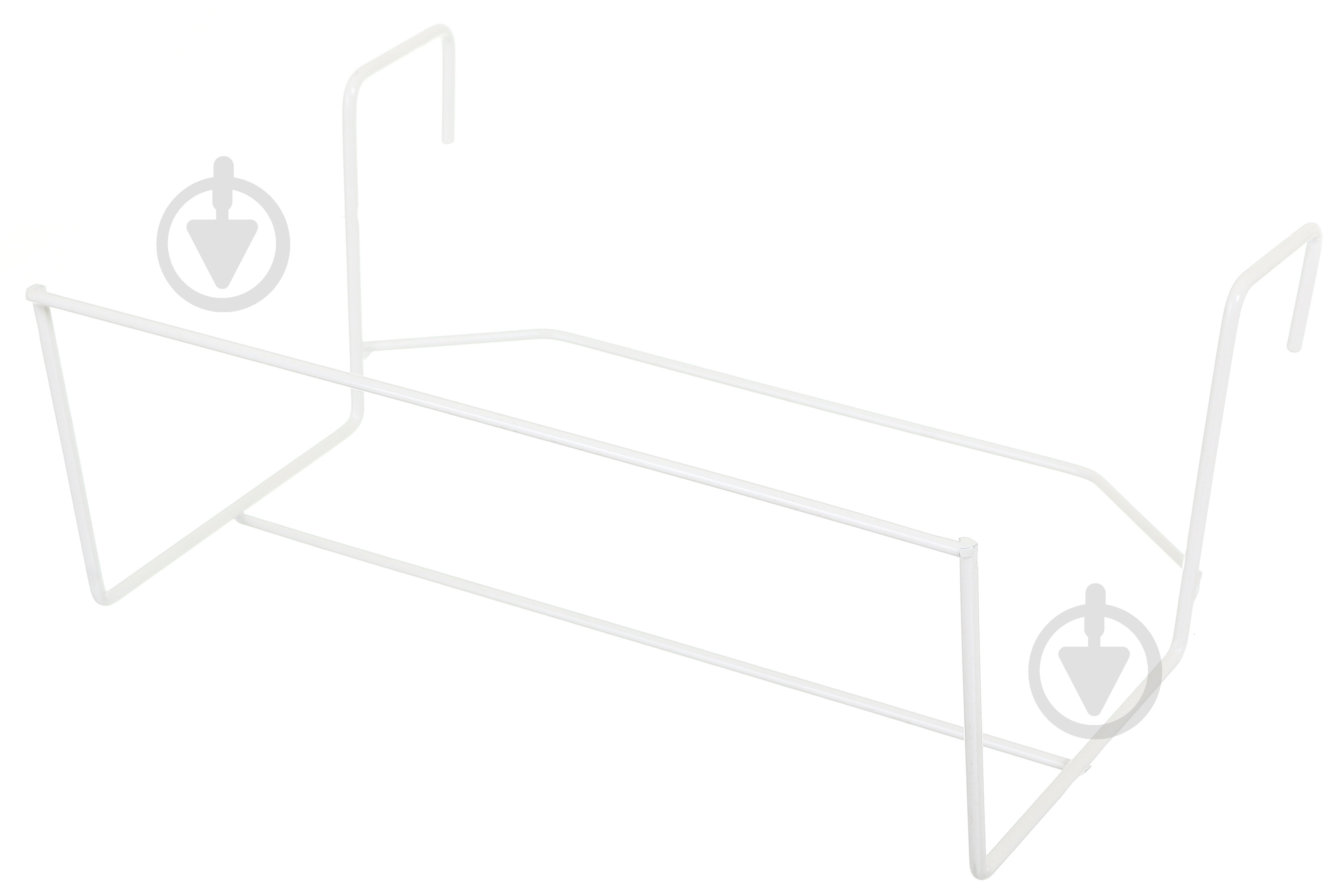 Держатель средний с упором подбалконник (белый) - фото 1