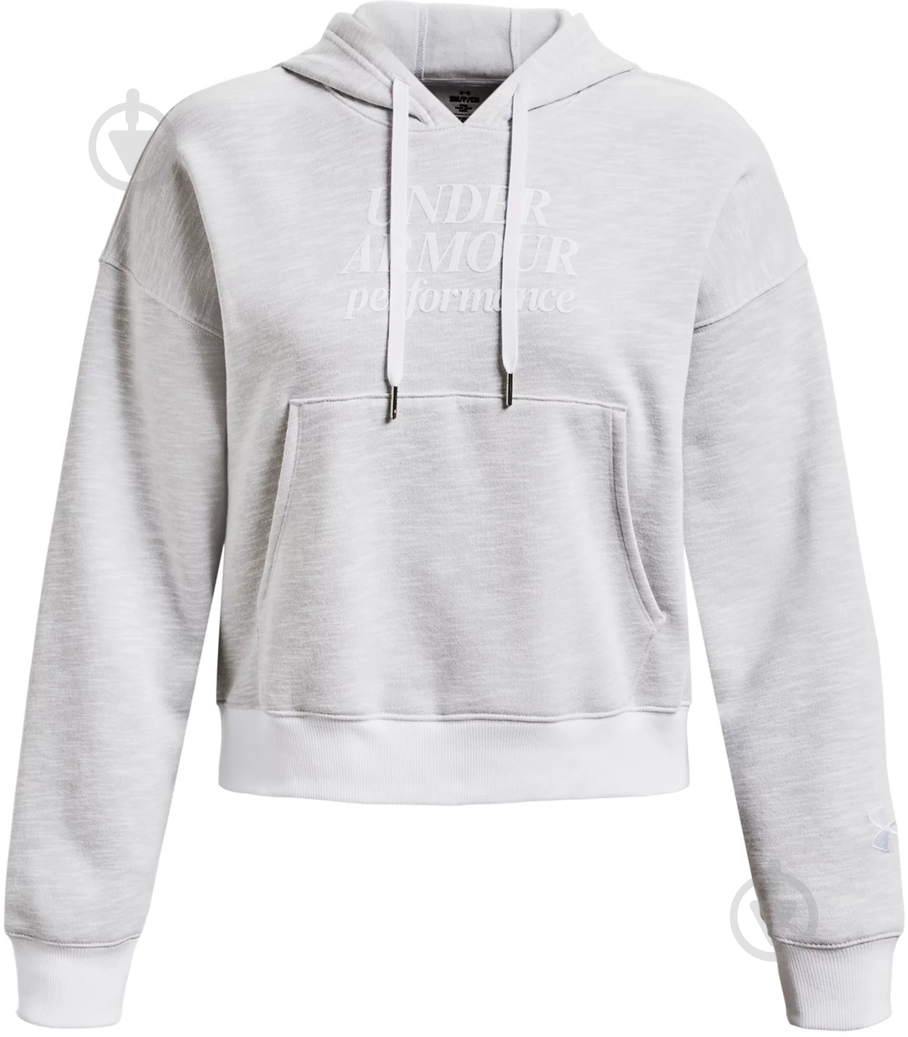 Джемпер Under Armour ESSENTIAL SCRIPT HOODIE 1374107-100 р.L білий - фото 4