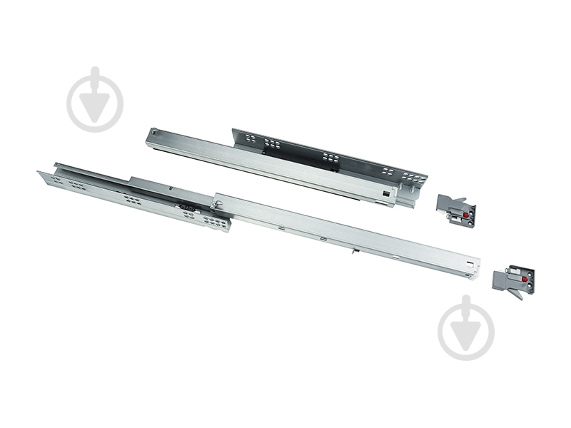 Напрямні прихованого монтажу DC тандем Push to open Clip-on L-400 мм 16 мм - фото 1