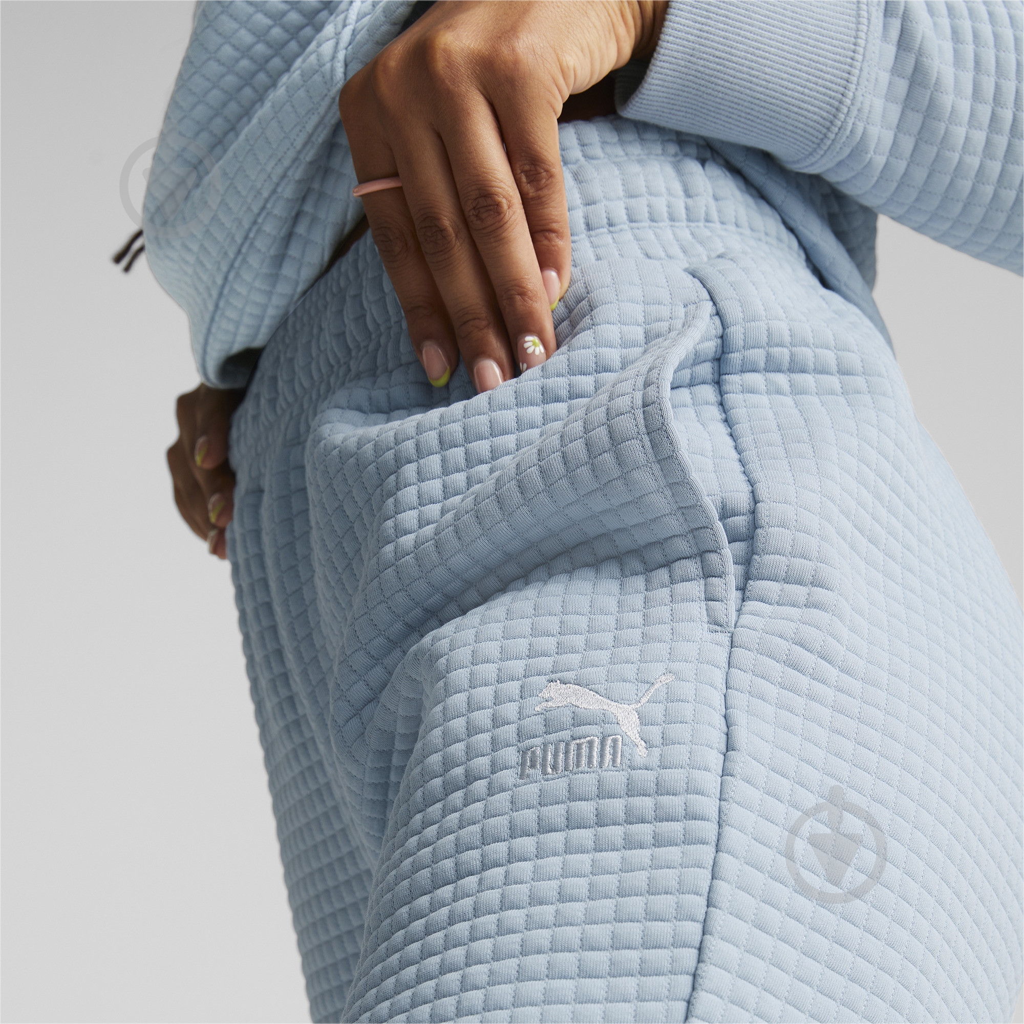 Штани Puma CLASSICS QUILTED PANTS 53569779 р. S блакитний - фото 5