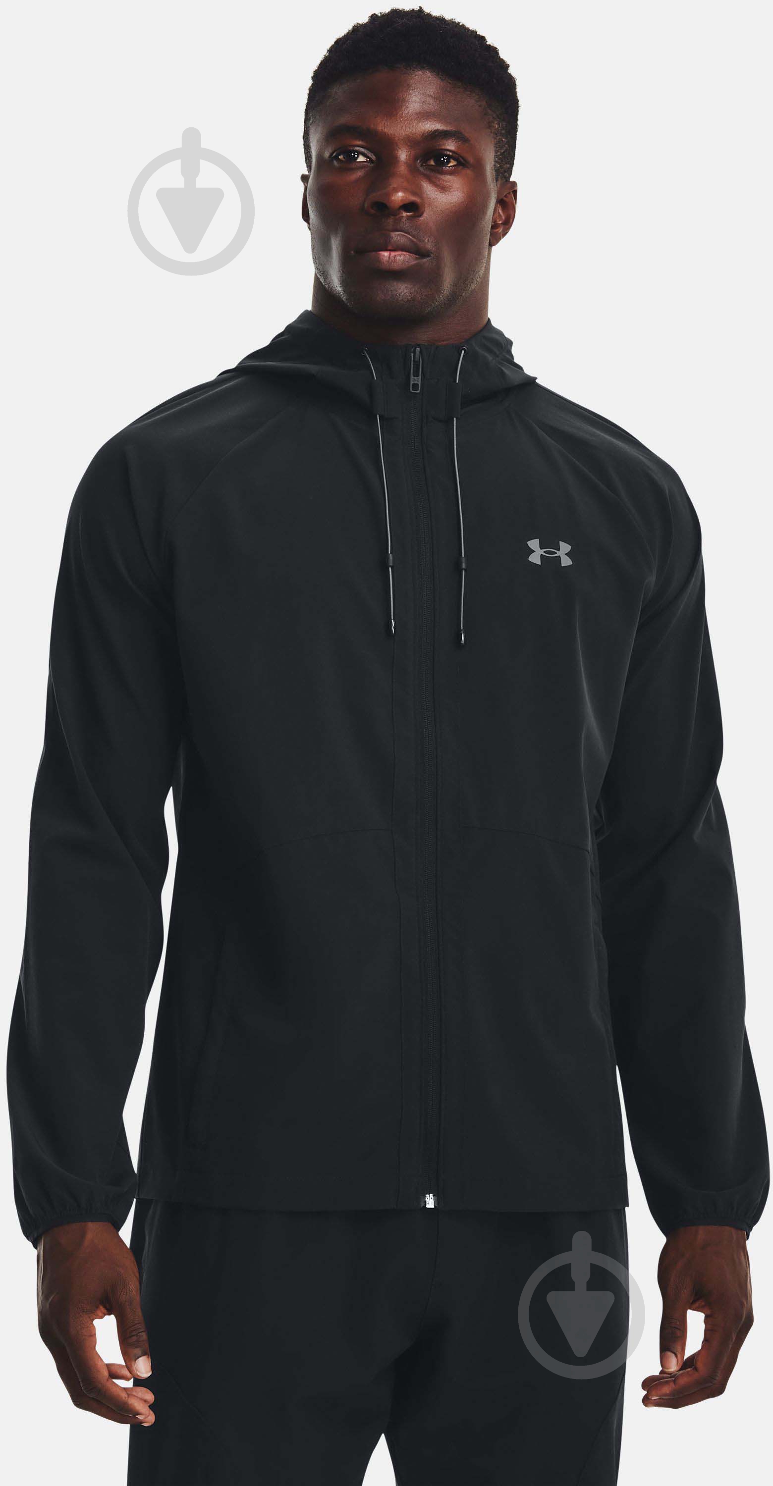 Джемпер Under Armour STRETCH WOVEN WINDBREAKER 1377171-001 р. 2XL чорний - фото 1