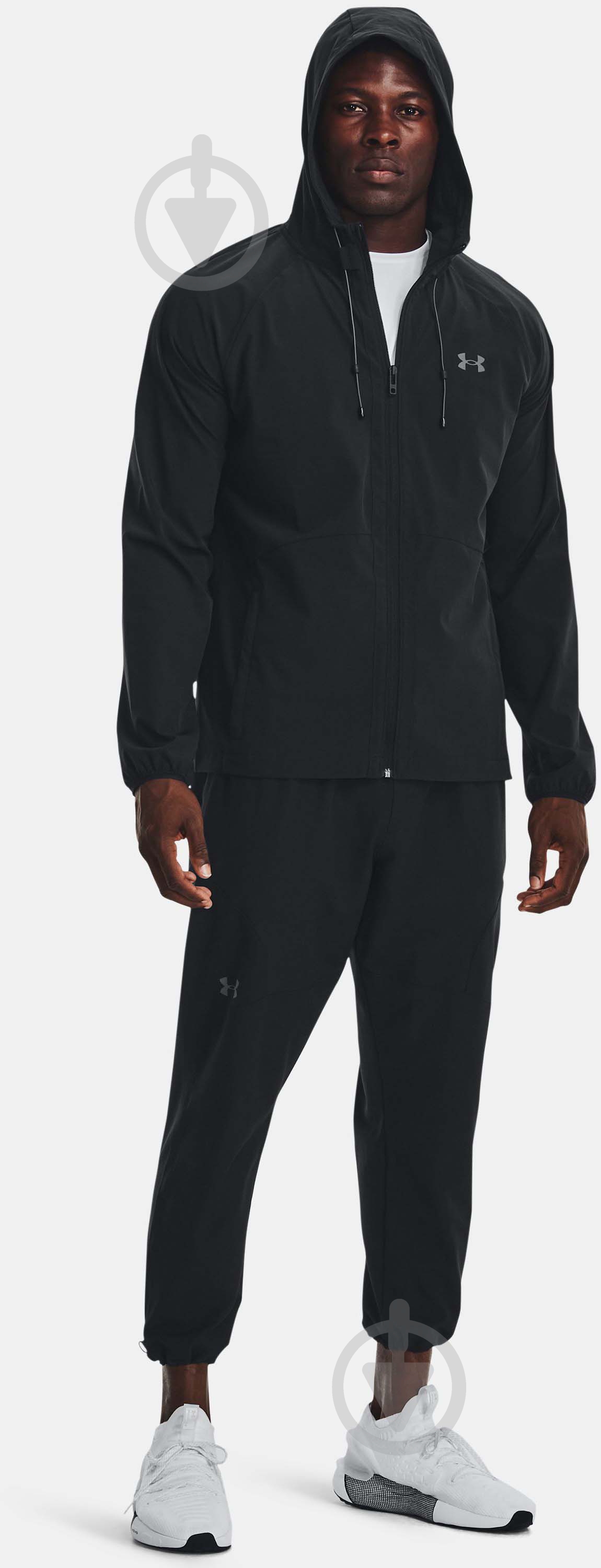 Джемпер Under Armour STRETCH WOVEN WINDBREAKER 1377171-001 р. 2XL чорний - фото 3
