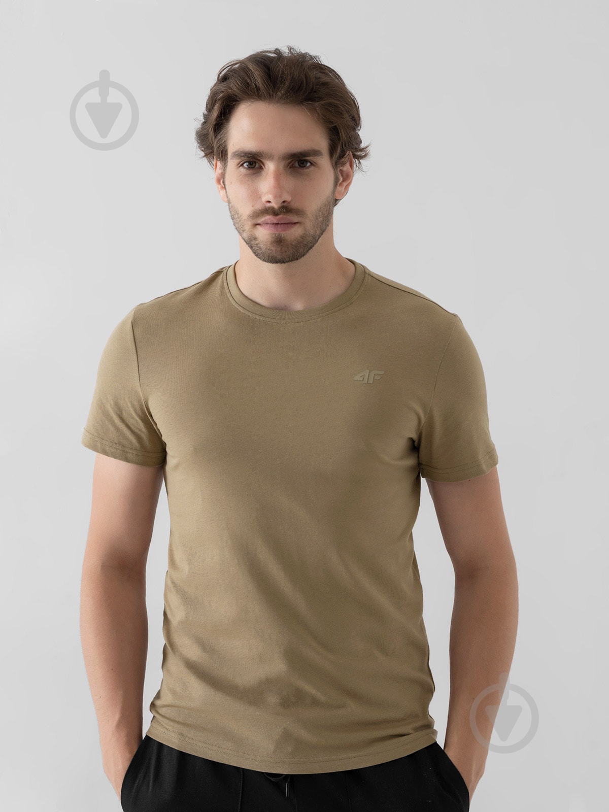 Футболка 4F D4Z21-TSM300-83S р.S бежевый - фото 1