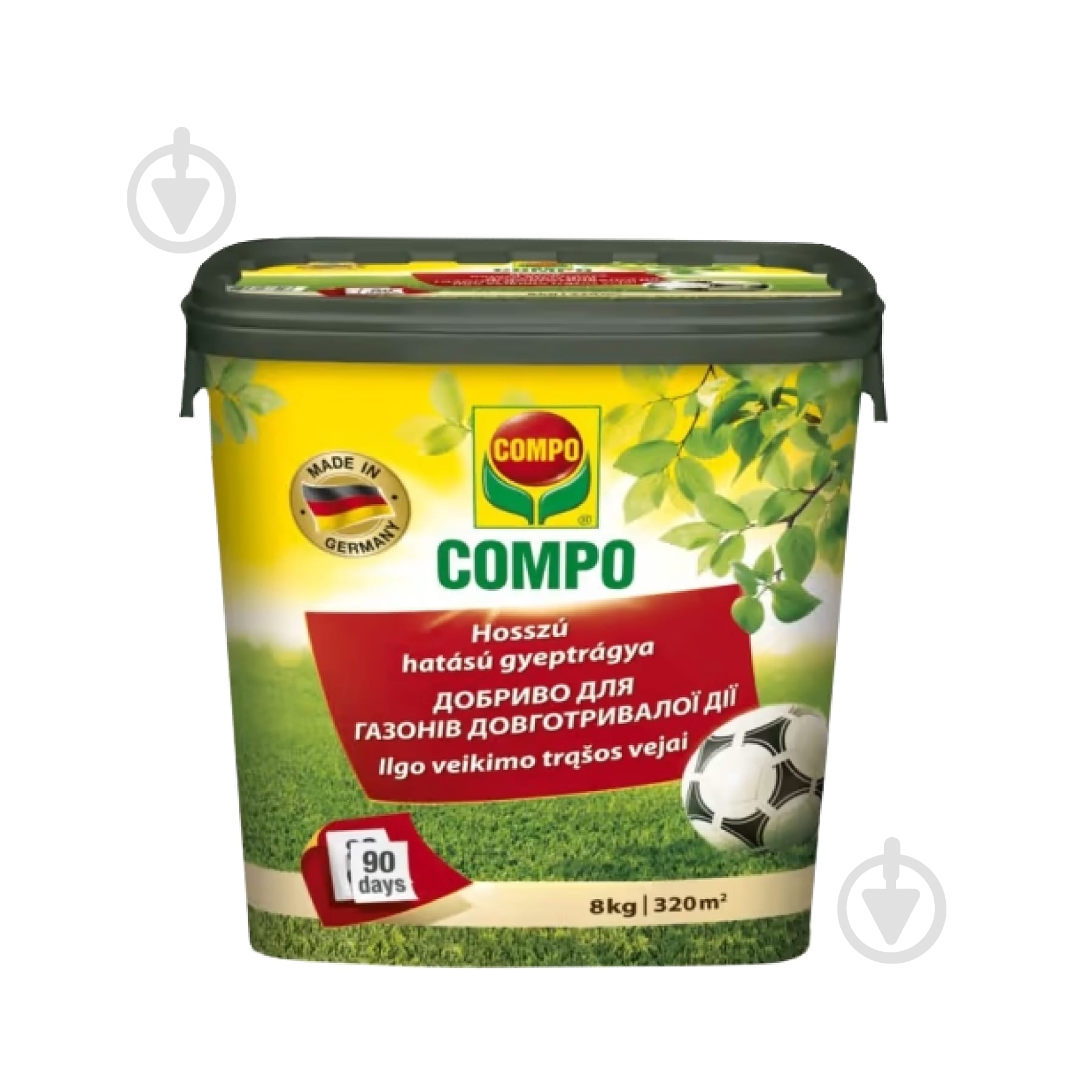Удобрение для газонов Compo долговременный эффект 8 кг 3147 - фото 1