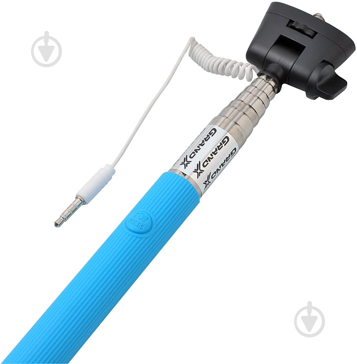 Селфи-монопод Grand-X Jack 3.5 MPGJ3LBL Blue - фото 3