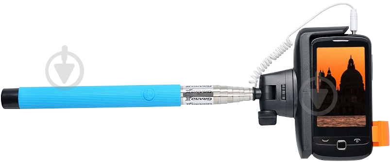 Селфи-монопод Grand-X Jack 3.5 MPGJ3LBL Blue - фото 2