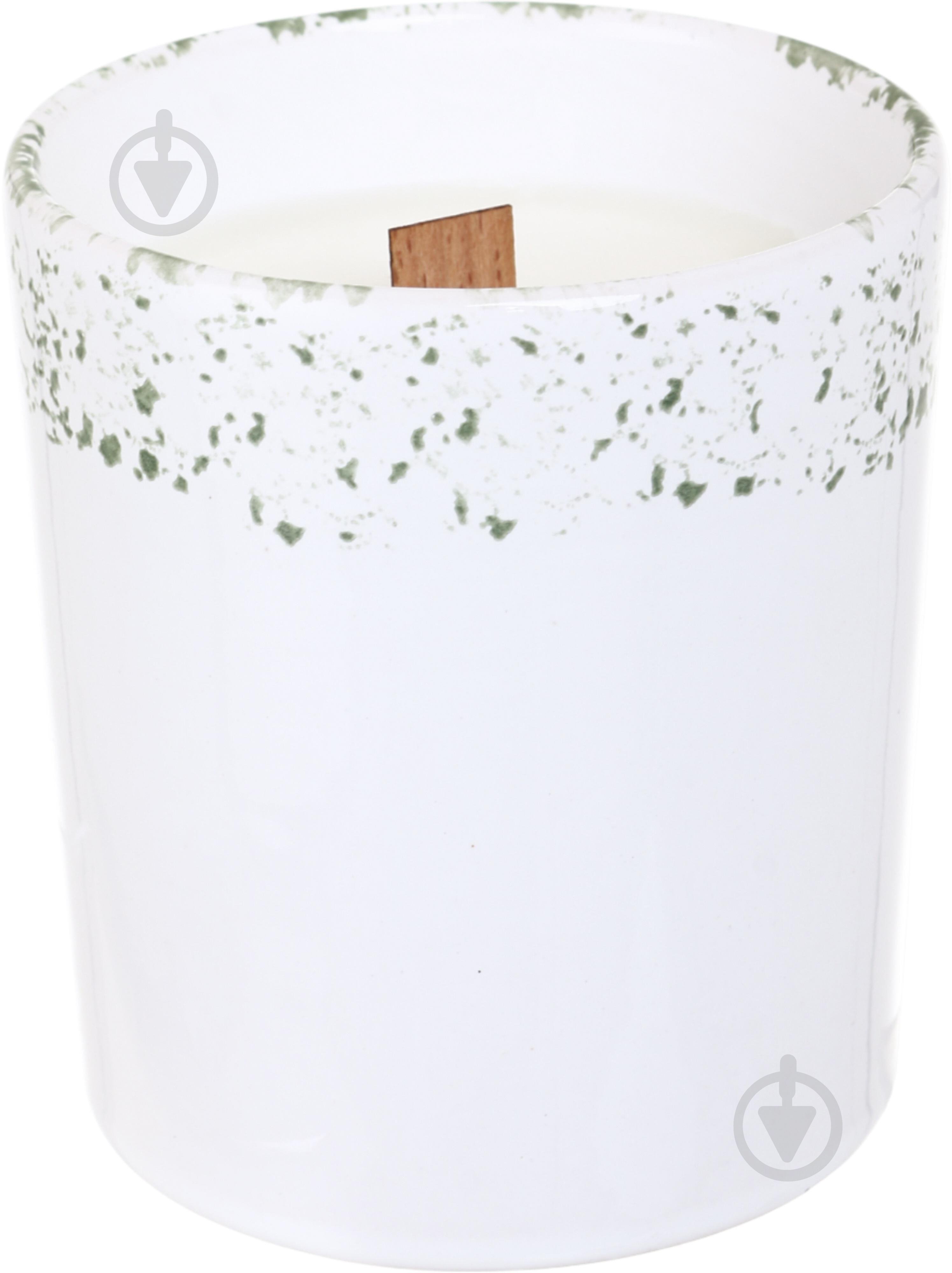 Свеча ароматическая Pako-If Цветочная в керамическом кашпо 85х120 мм - фото 1