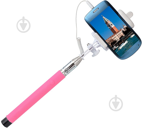Селфи-монопод Grand-X Jack 3.5 MPGJ3UP Pink - фото 2