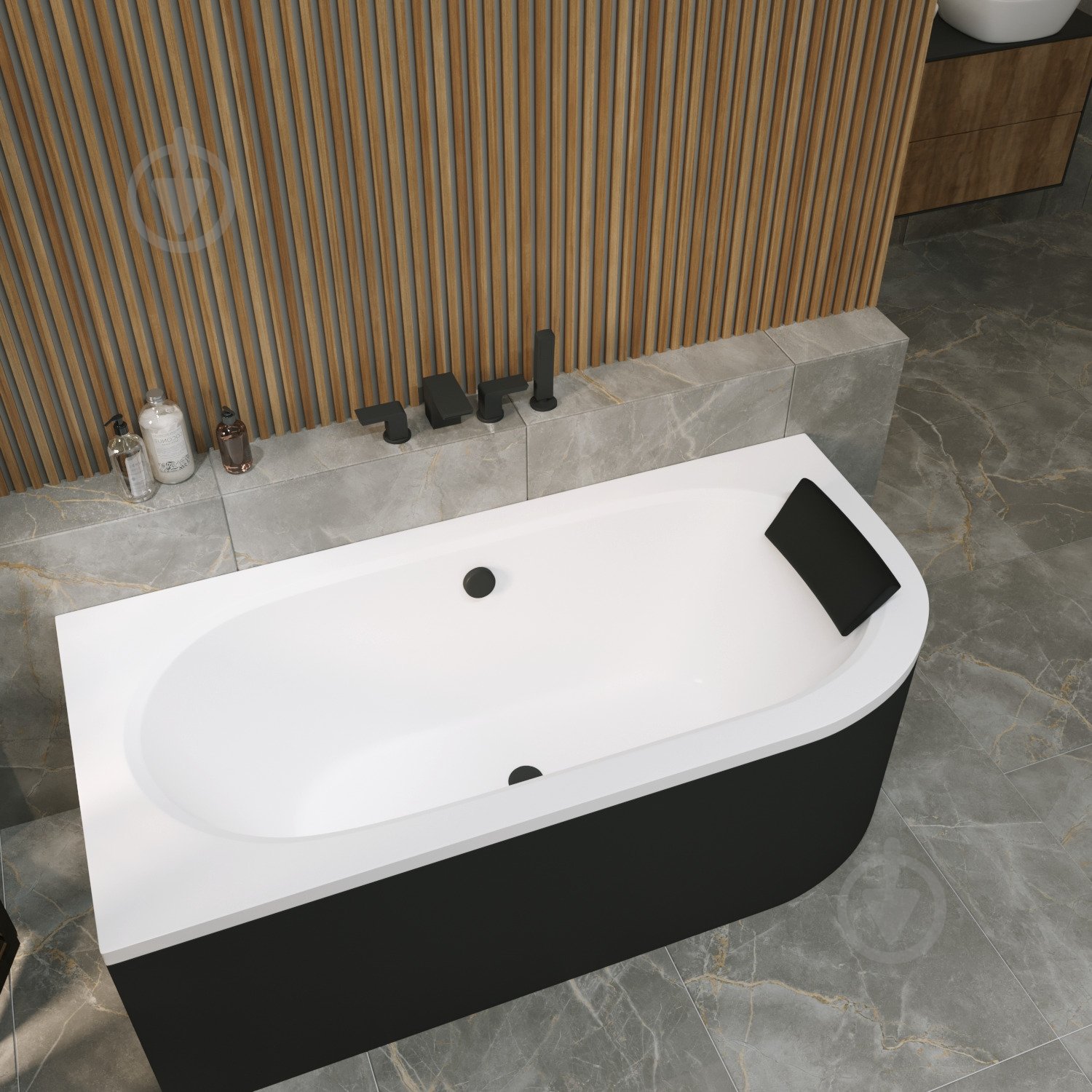 Ванна акриловая Helmken MarbellaLux 53255SX384 169х75 см комплект 4 в 1 - фото 12