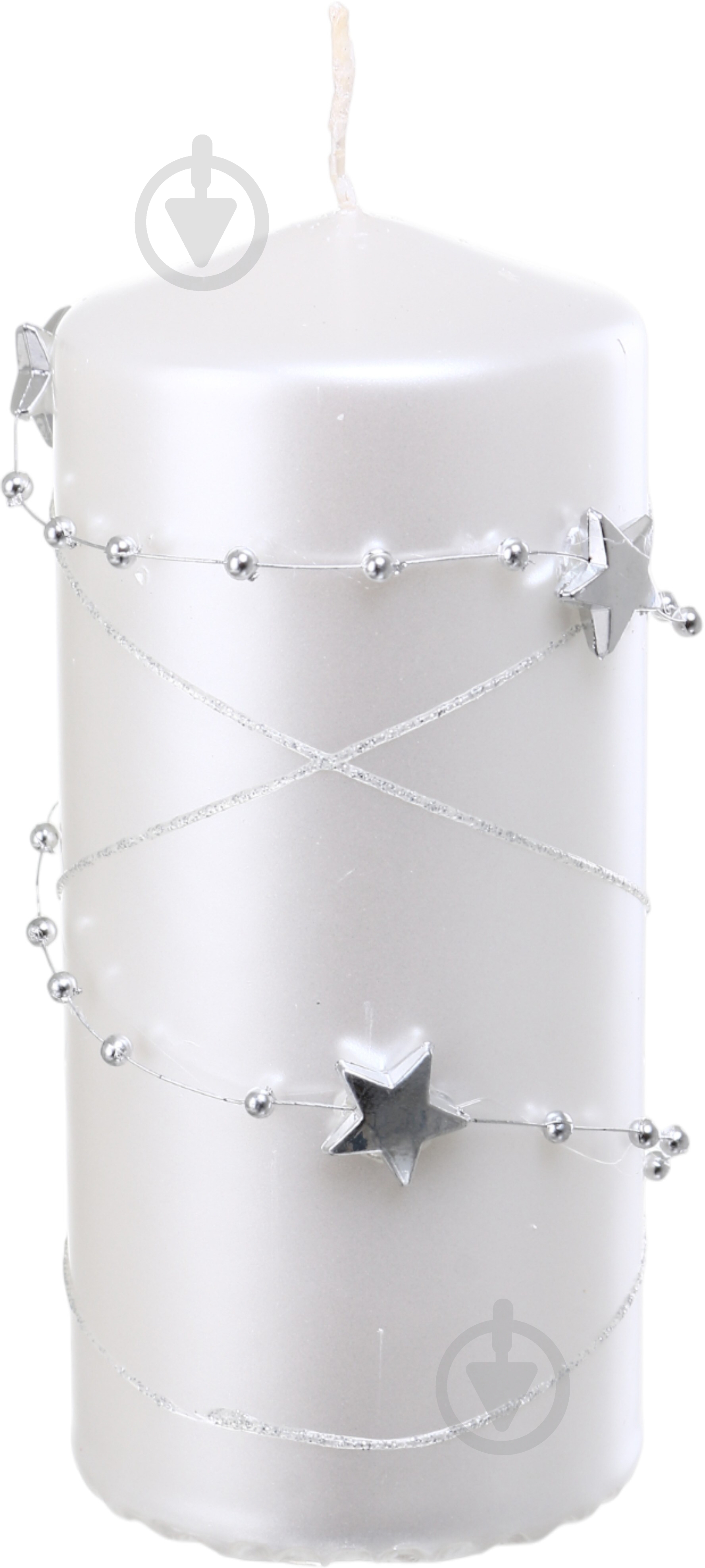 Свічка декоративна Циліндр гірлянда 60х130 мм айворі 190 г Pako-If - фото 1 Свічка декоративна Циліндр гірлянда 60х130 мм айворі 190 г Pako-If - фото 1