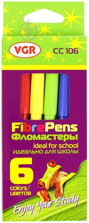 Фломастеры 6 шт VGR VGR - фото 1