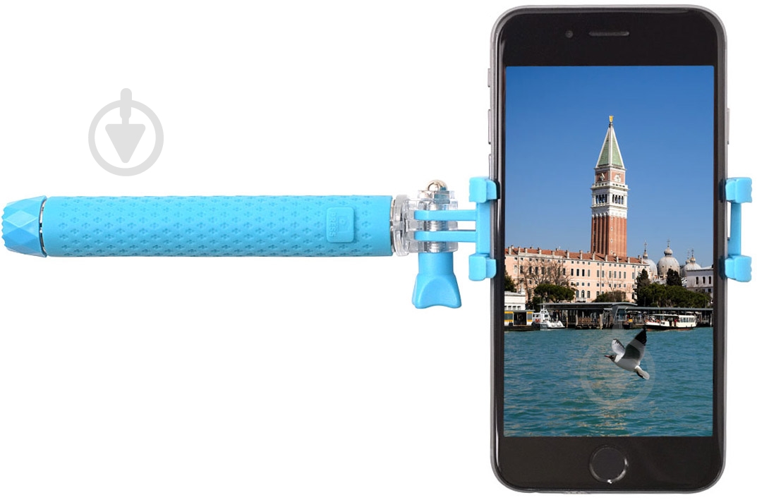 Селфи-монопод Grand-X Portative Bluetooth MPGPBBL Blue - фото 2