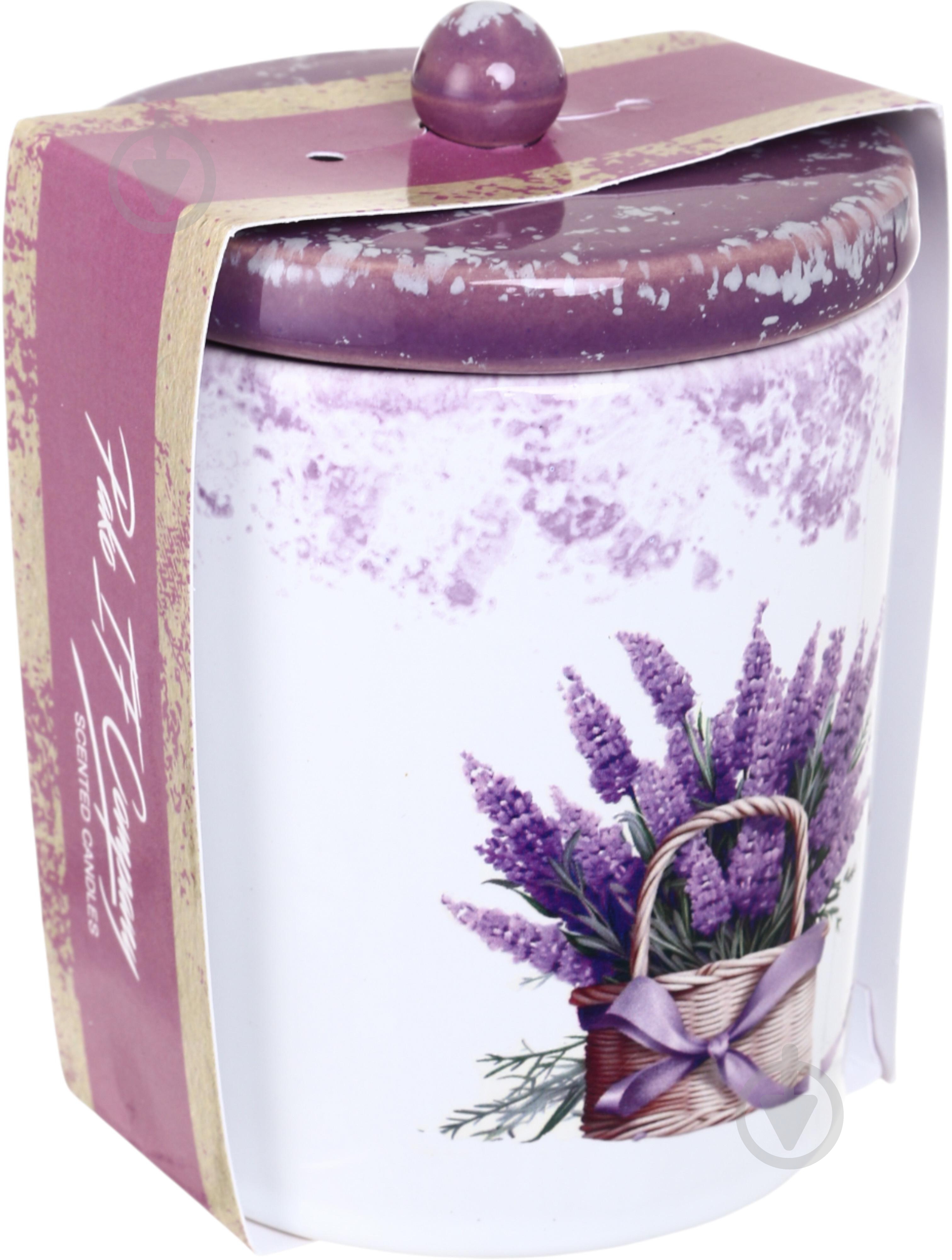 Свеча ароматическая Pako-If Лаванда в керамическом кашпо 85х120 мм - фото 2