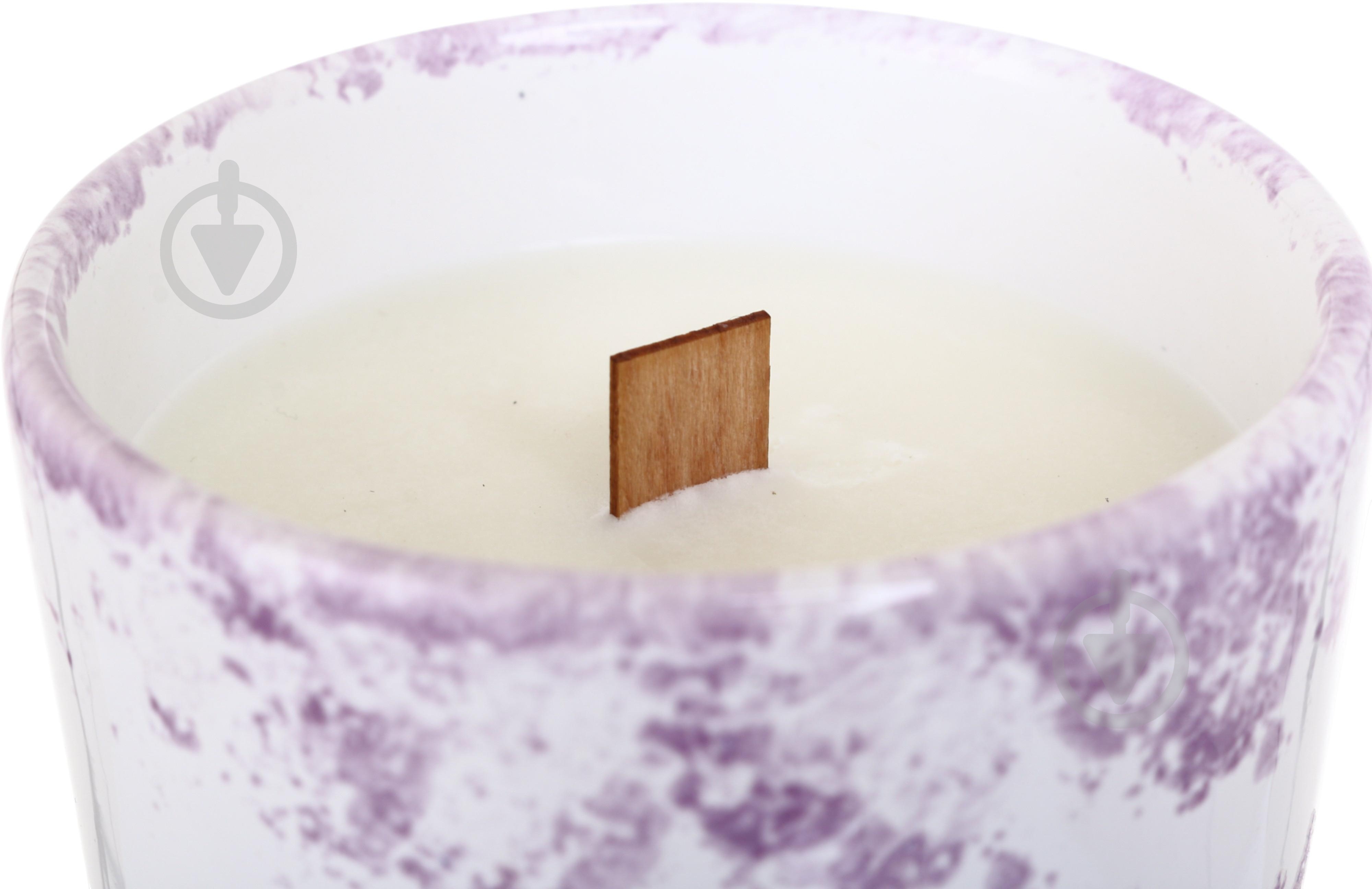 Свеча ароматическая Pako-If Лаванда в керамическом кашпо 85х120 мм - фото 3