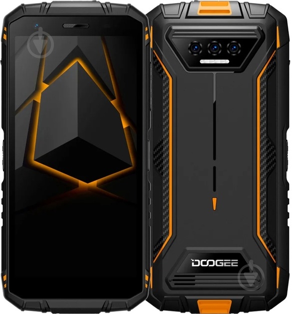 Смартфон Doogee S41 Max 6/256GB black/orange (6924351684440) - фото 1