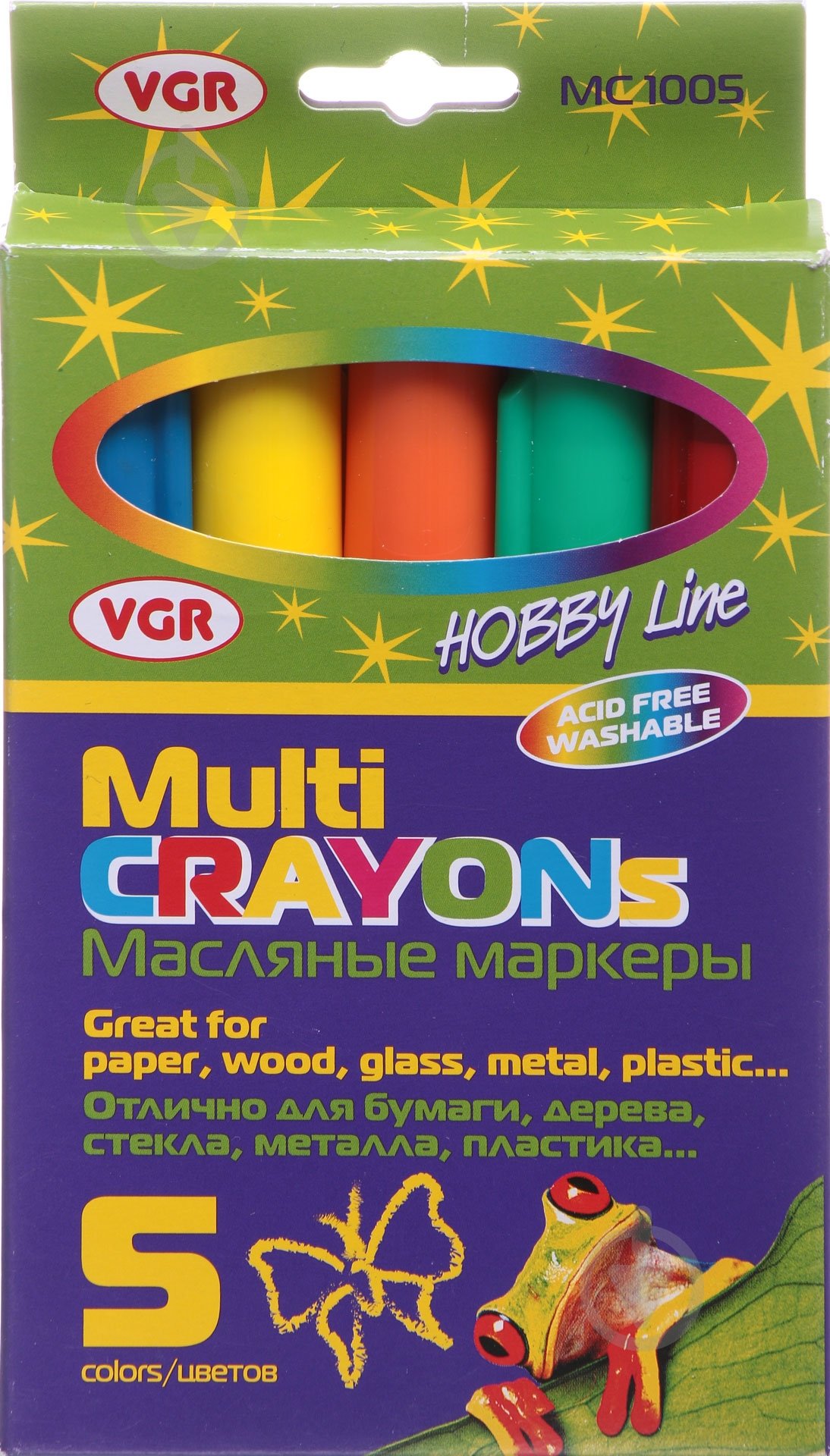 Набор для рисования VGR Multi Crayons 5 цветов MC1005 - фото 1