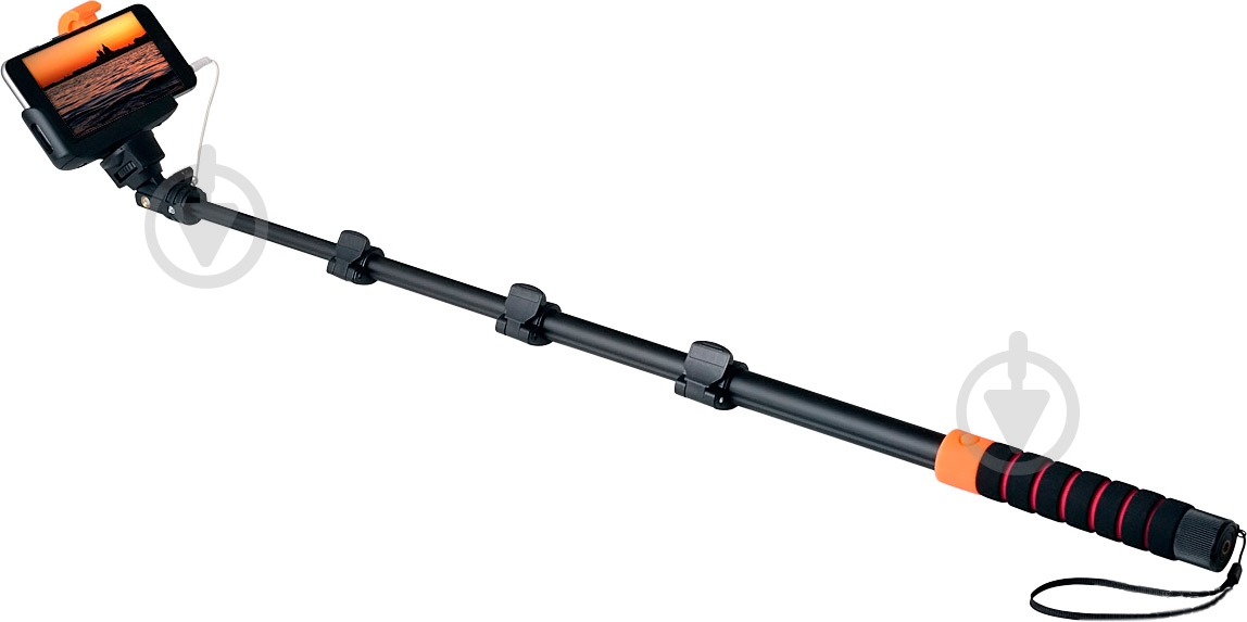 Селфі-монопод Grand-X Pro Jack 3.5 MPGPAJ3LBR Black-red - фото 1