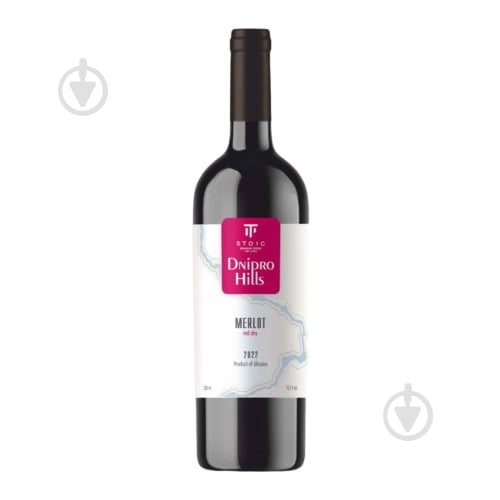 Вино Dnipro Hills Merlot червоне сухе 0,75 л - фото 1 Вино Dnipro Hills Merlot червоне сухе 0,75 л - фото 1