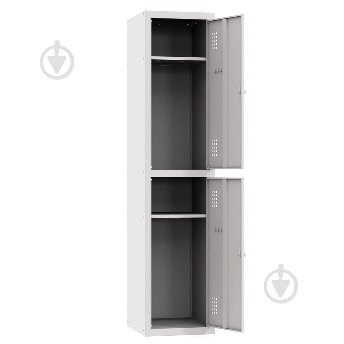 Металлический шкаф для одежды (локеры) Ferocon НО 12-01-04х18х05-Ц-7035 - фото 2