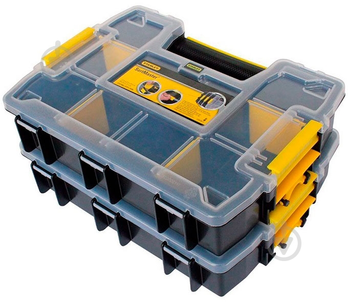 Органайзер для дрібних деталей Stanley Sort Master Light 2 шт STST1-71197 - фото 2 Органайзер для дрібних деталей Stanley Sort Master Light 2 шт STST1-71197 - фото 2