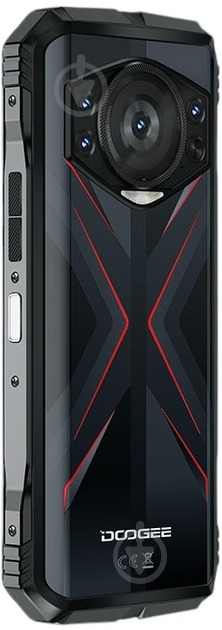 Смартфон Doogee S118 8/512GB black/red - фото 4