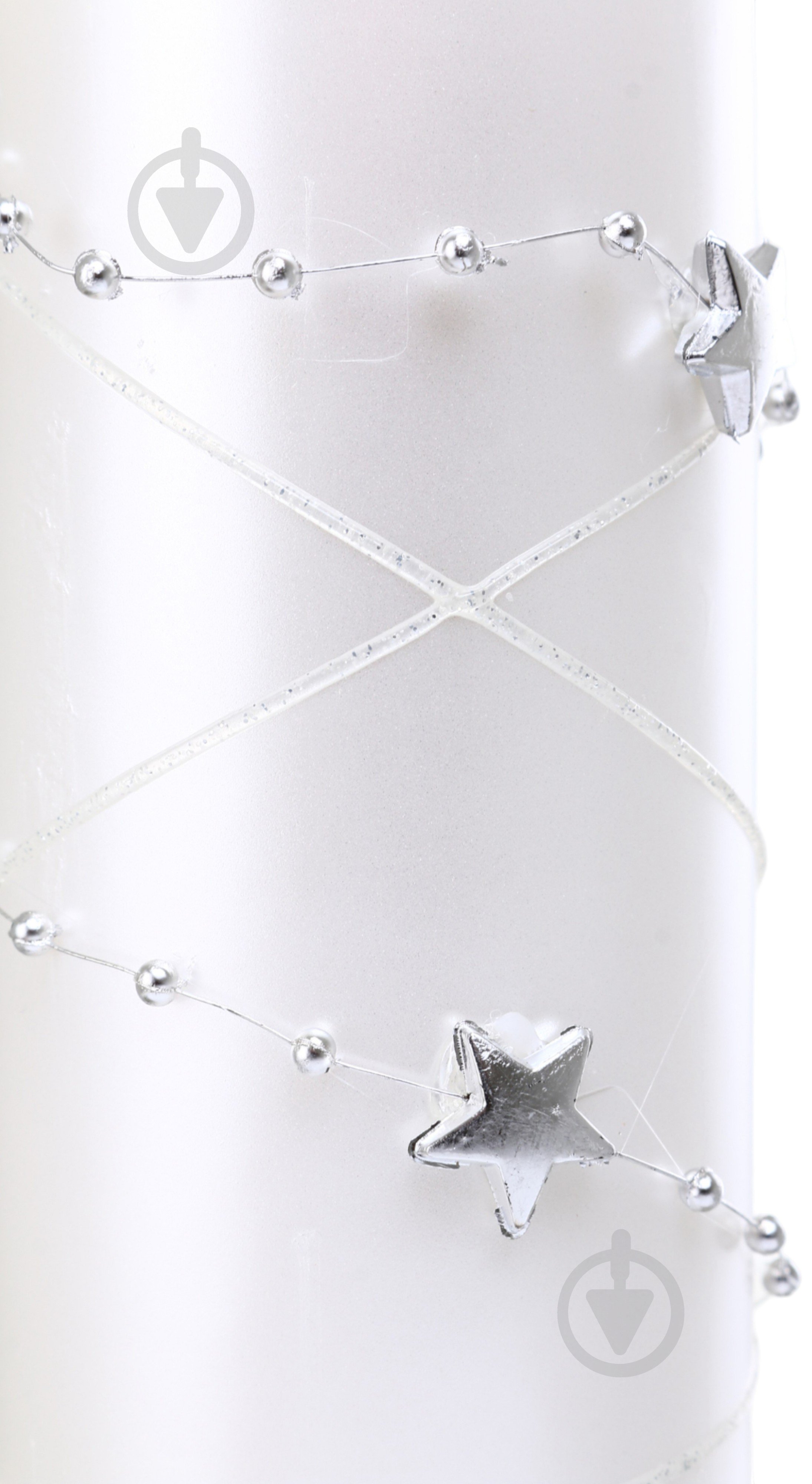 Свеча декоративная Цилиндр гирлянда 60х130 мм белая 190 г Pako-If - фото 2