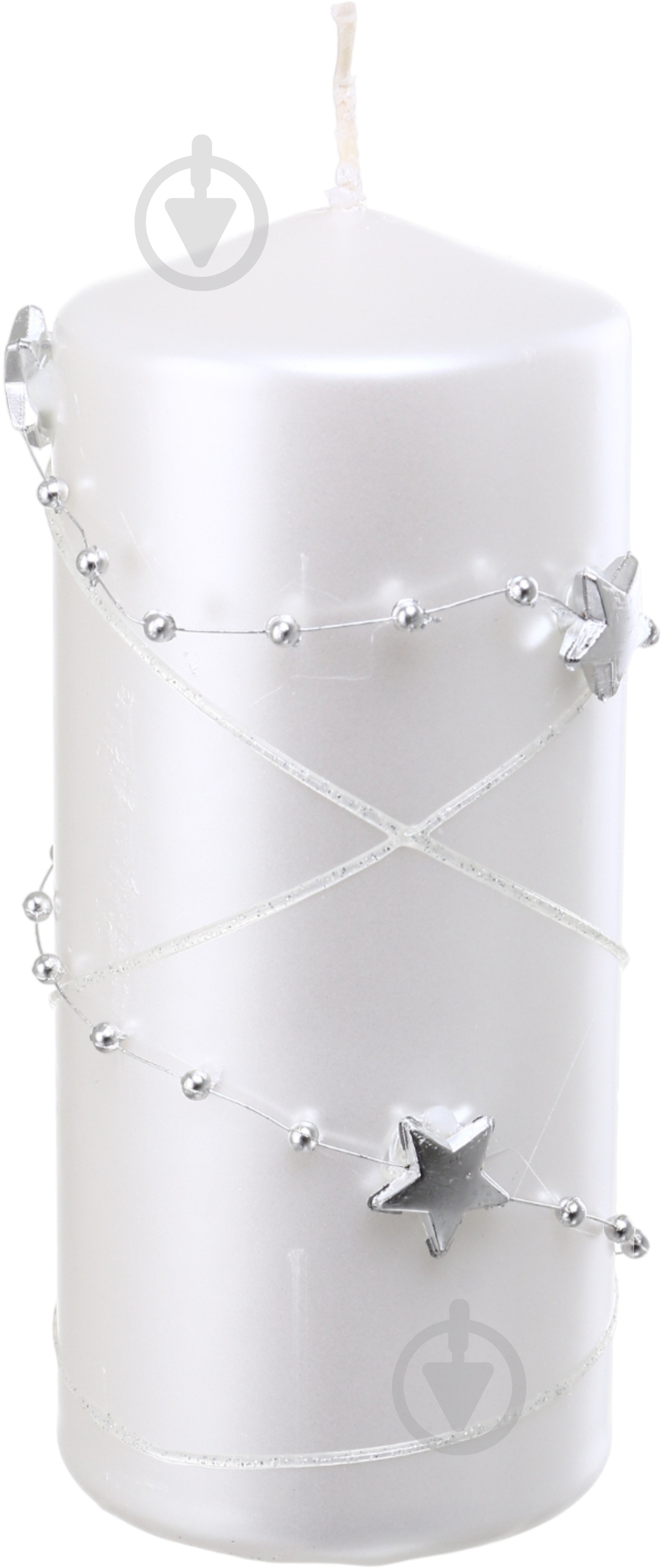 Свеча декоративная Цилиндр гирлянда 60х130 мм белая 190 г Pako-If - фото 1