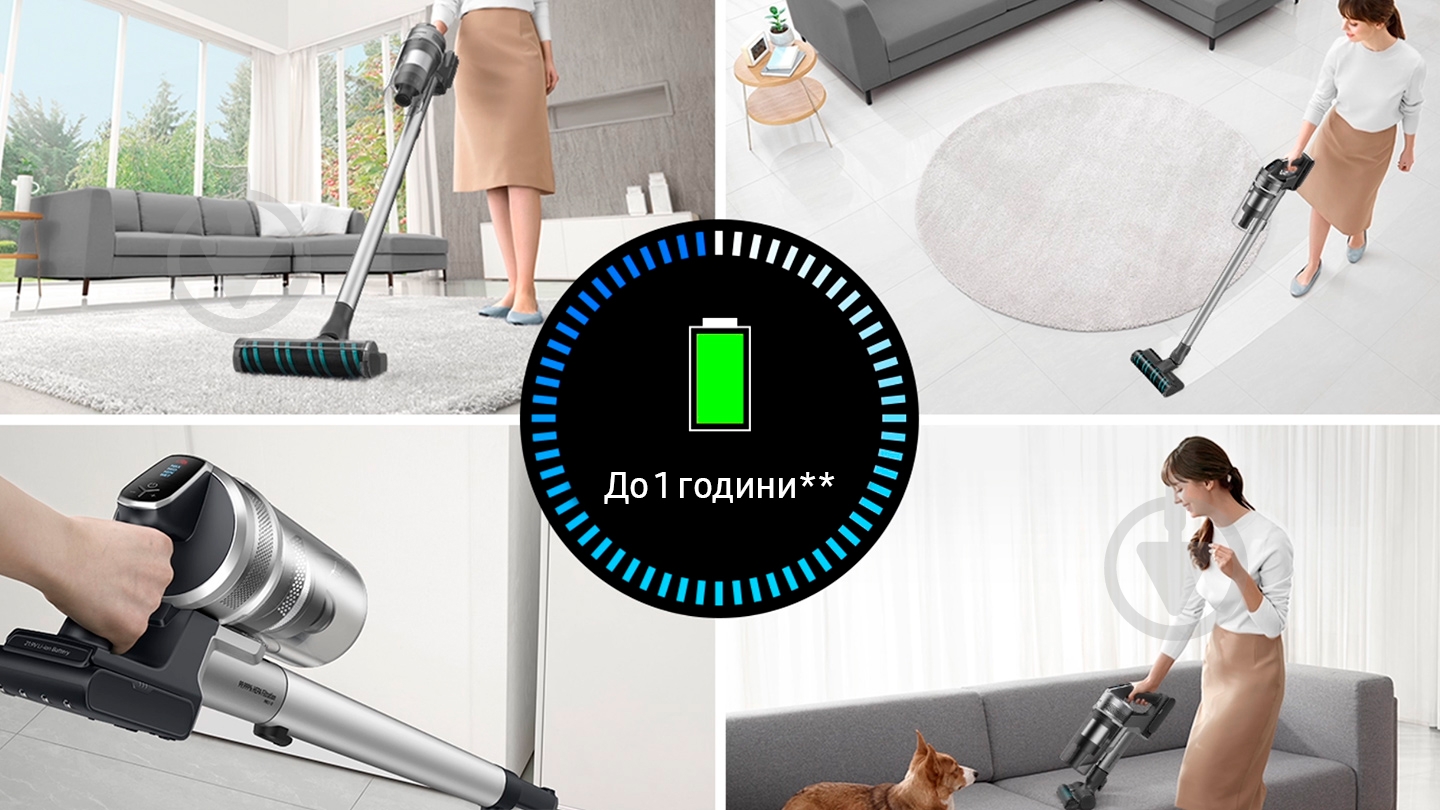 Пилосос акумуляторний Samsung Jet 75 VS20T7536T5/EV - фото 6