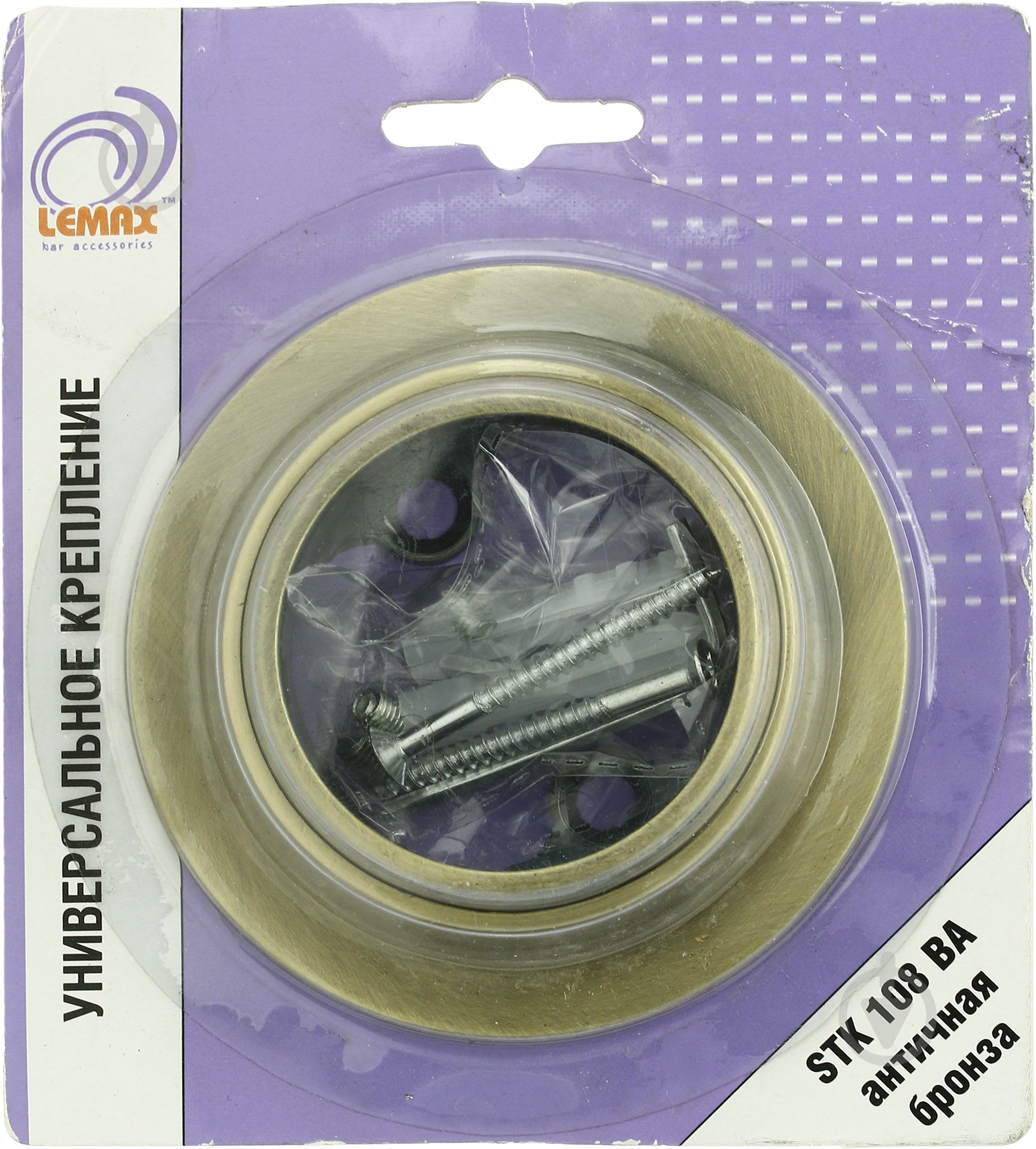 Крепление универсальное Lemax 50 мм античная бронза (STK 108 BA (BL)) - фото 5