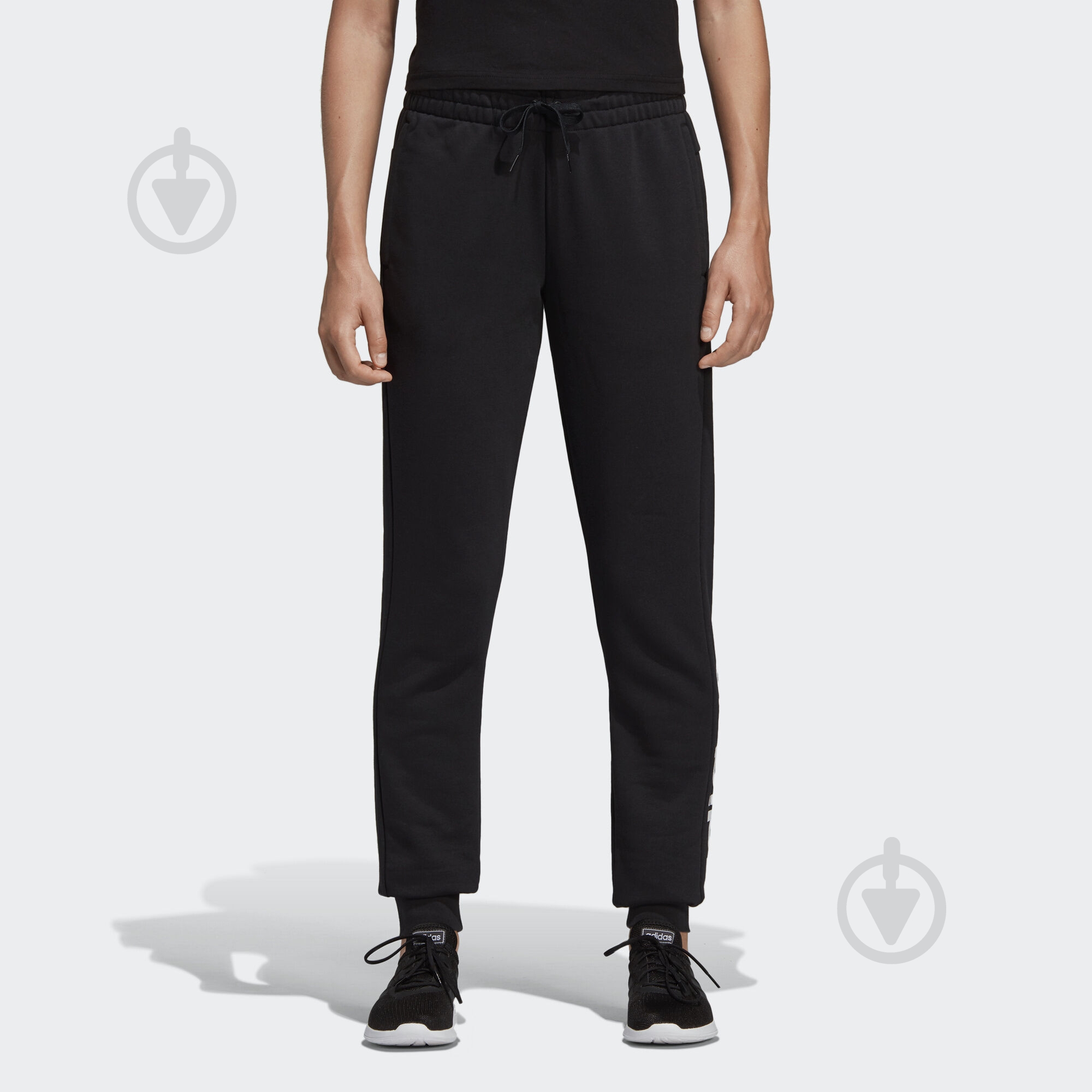 Брюки Adidas W E LIN PANT DP2398 р. M/S черный - фото 3