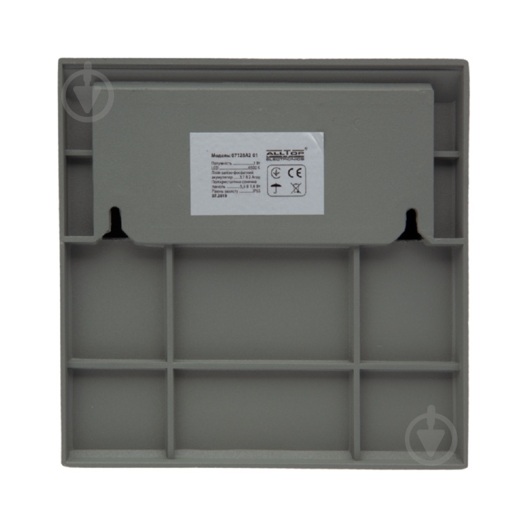 Прожектор на солнечной батарее AllTop 07128A2-01 3 Вт серый/металлик - фото 4