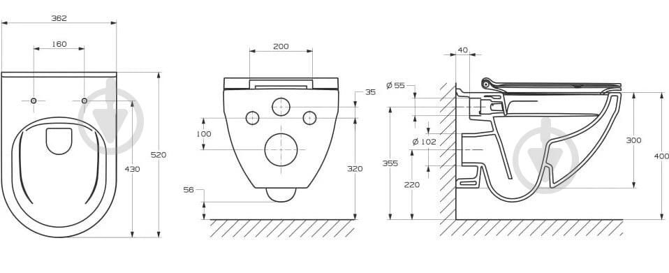 Унитаз подвесной ROCA HEBE Round Rimless, с сиденьем SLIM slow-closing - фото 4 Унитаз подвесной ROCA HEBE Round Rimless, с сиденьем SLIM slow-closing - фото 4
