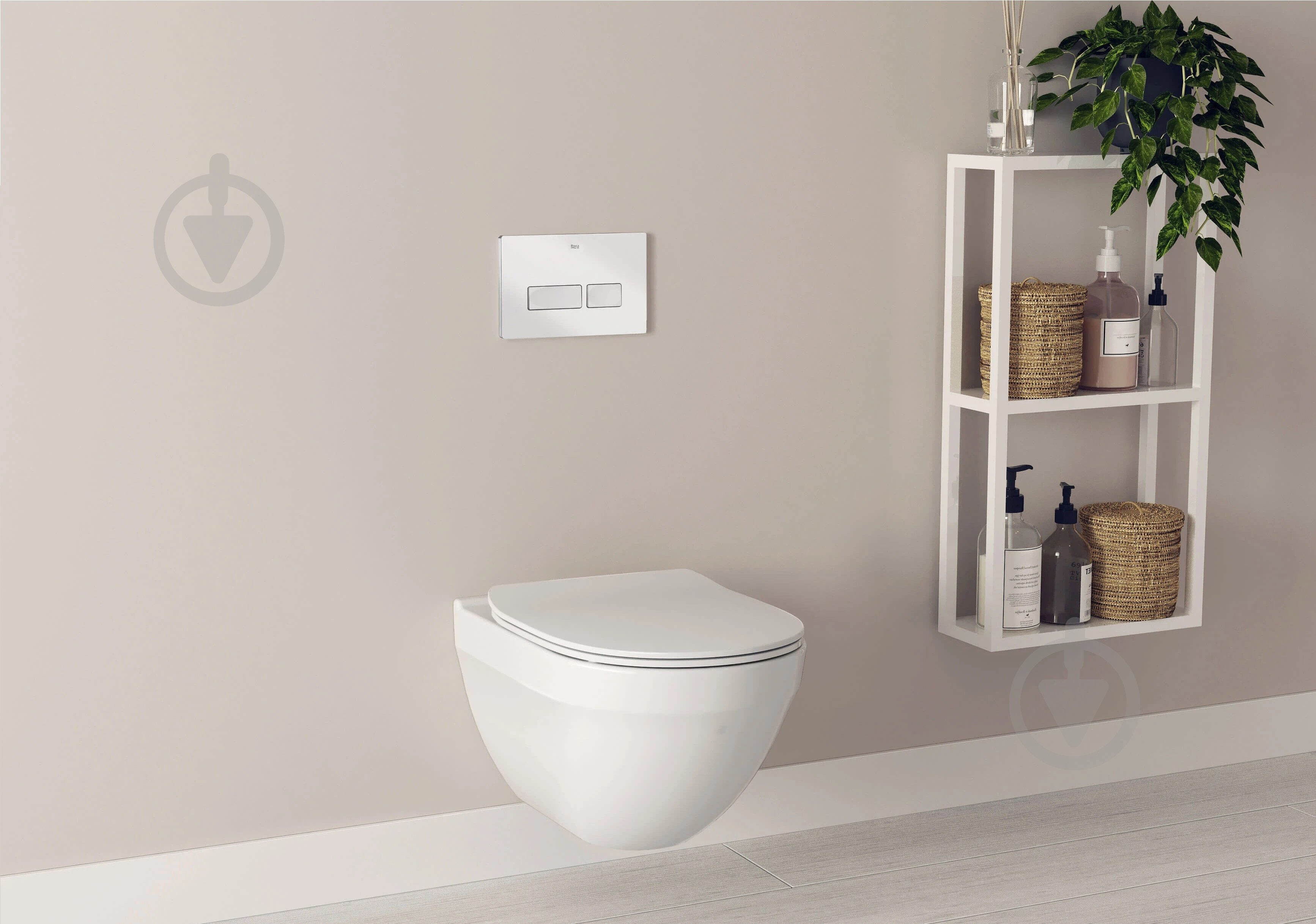 Унитаз подвесной ROCA HEBE Round Rimless, с сиденьем SLIM slow-closing - фото 5 Унитаз подвесной ROCA HEBE Round Rimless, с сиденьем SLIM slow-closing - фото 5