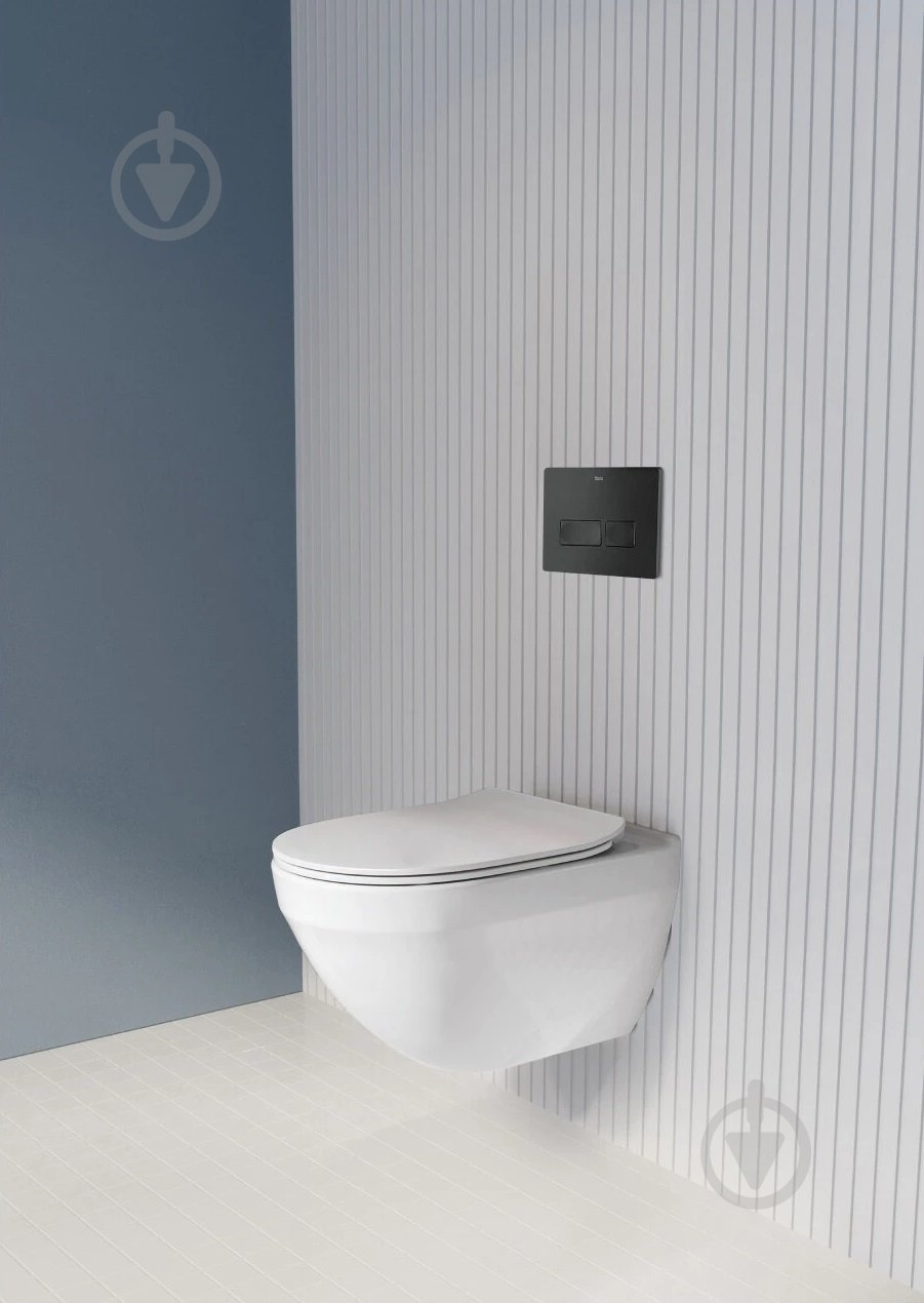 Унитаз подвесной ROCA HEBE Round Rimless, с сиденьем SLIM slow-closing - фото 6 Унитаз подвесной ROCA HEBE Round Rimless, с сиденьем SLIM slow-closing - фото 6