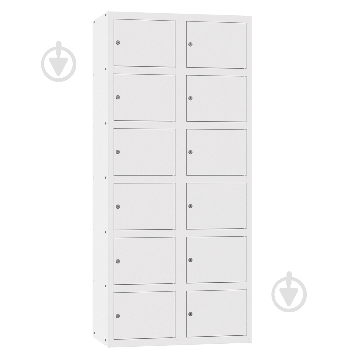 Металлический шкаф ячеечный (камера хранения) Ferocon НЯ-212-01-08х18х05-7035 - фото 1