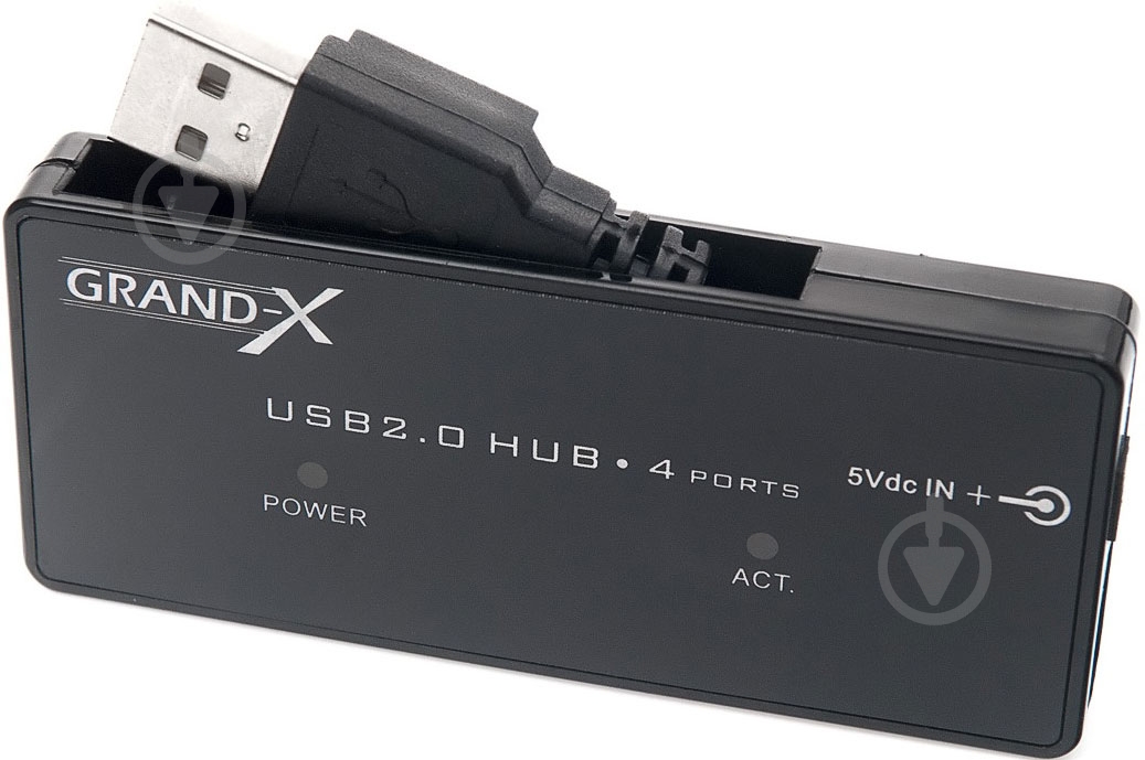 USB-хаб Grand-X Slim Travel (GH-404) - фото 2 USB-хаб Grand-X Slim Travel (GH-404) - фото 2