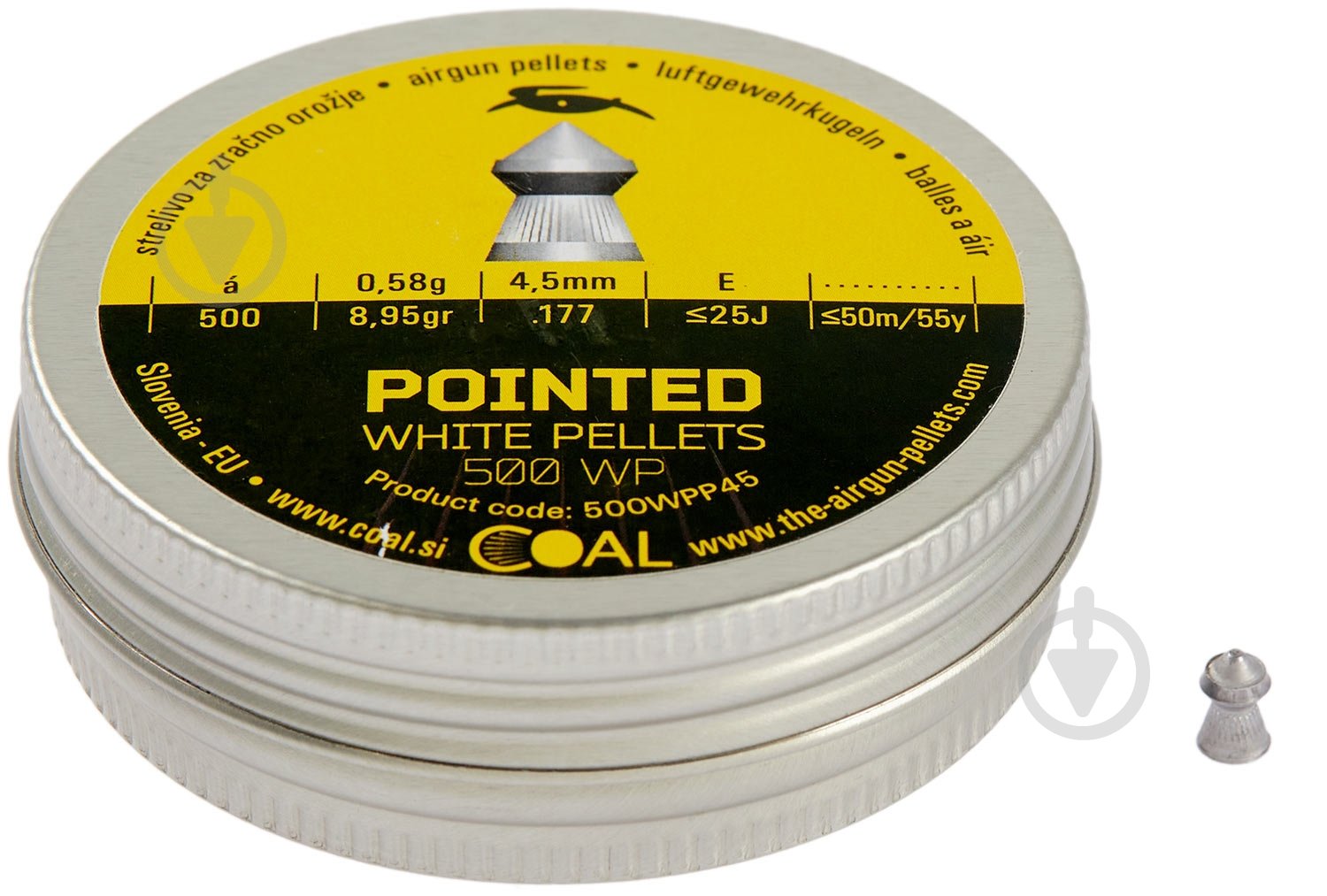 Кулі пневматичні Coal Pointed 4,5 мм 0,58 г 500 шт. - фото 1 Кулі пневматичні Coal Pointed 4,5 мм 0,58 г 500 шт. - фото 1