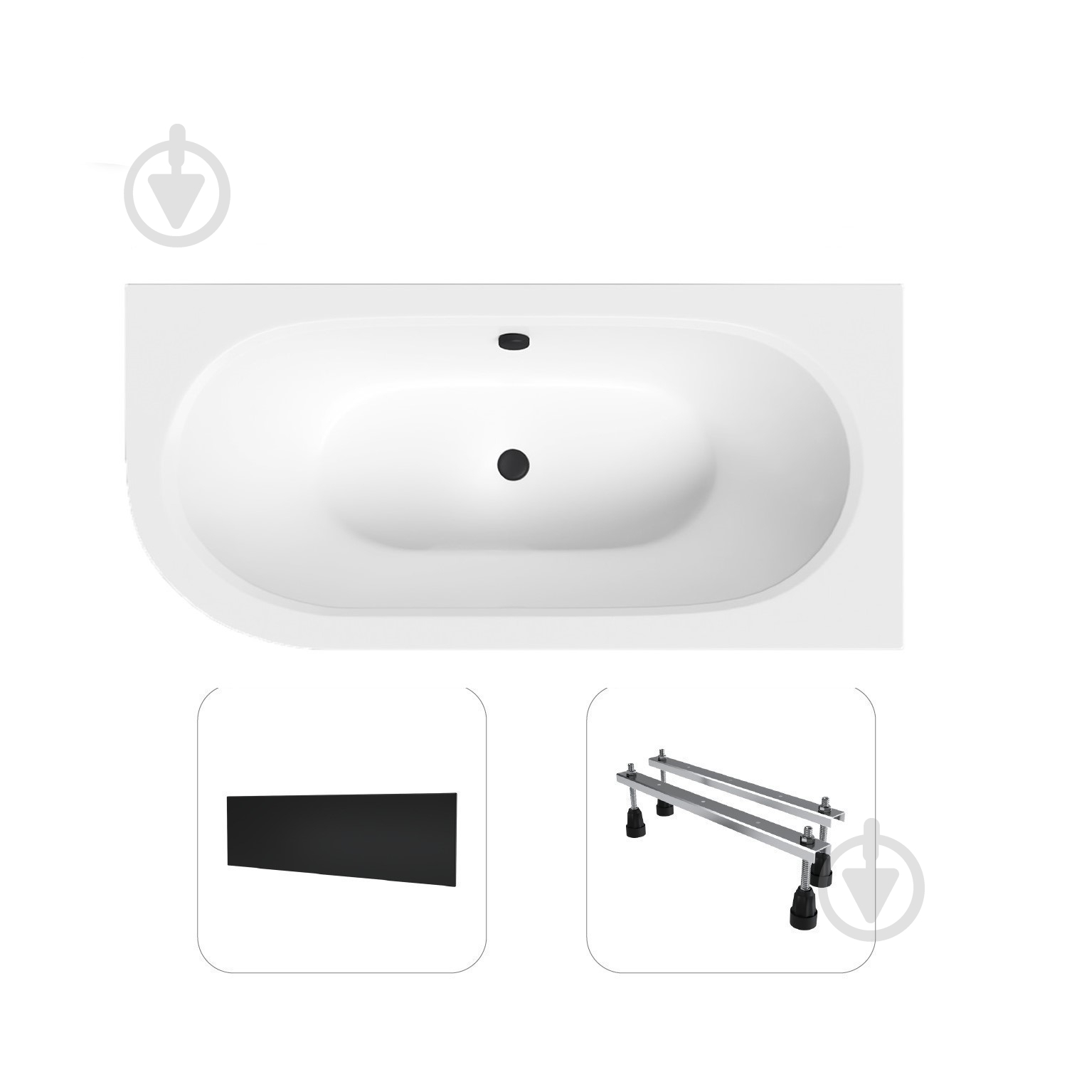 Ванна акриловая Helmken MarbellaLux 7R2496284Y 179,5х80 см комплект 3 в 1 - фото 1 Ванна акриловая Helmken MarbellaLux 7R2496284Y 179,5х80 см комплект 3 в 1 - фото 1