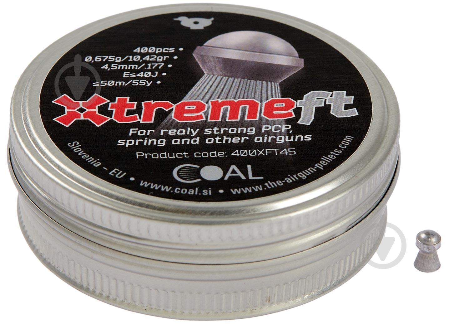 Кулі пневматичні Coal Xtreme FT 4,5 мм 0,675 г 400 шт. - фото 1