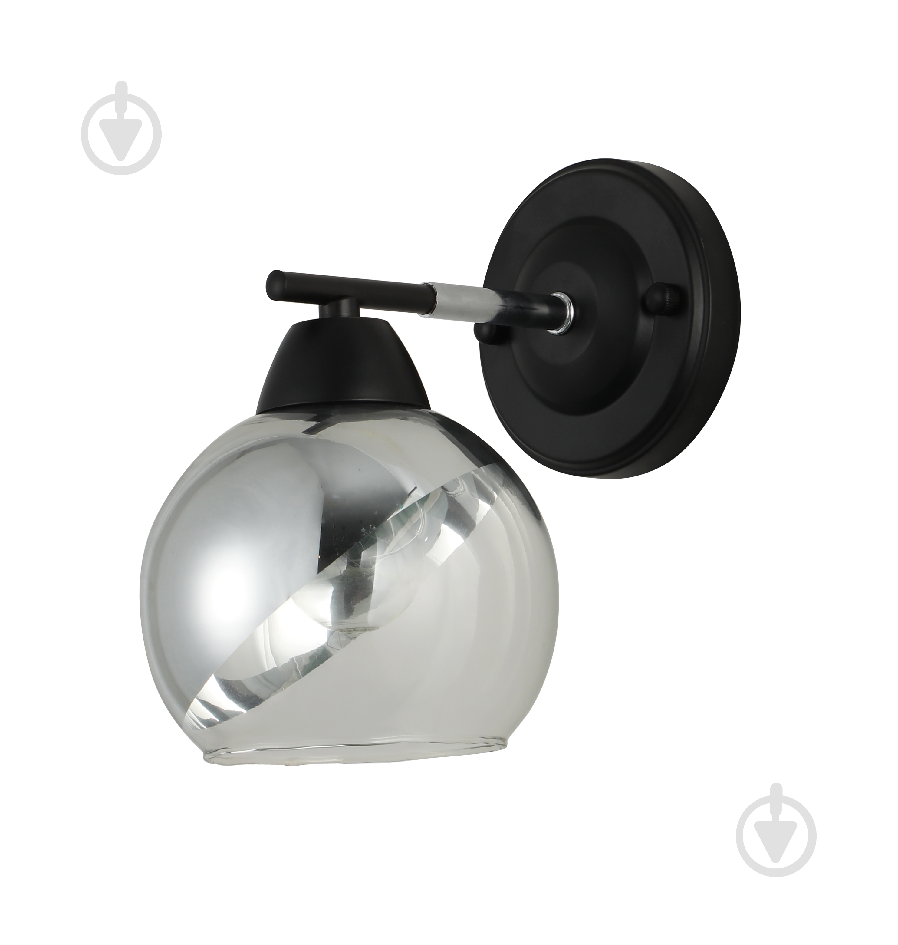 Бра Sensio Leman 1x40 Вт E27 хром/чорний LS-07268/1S-E2740W - фото 2
