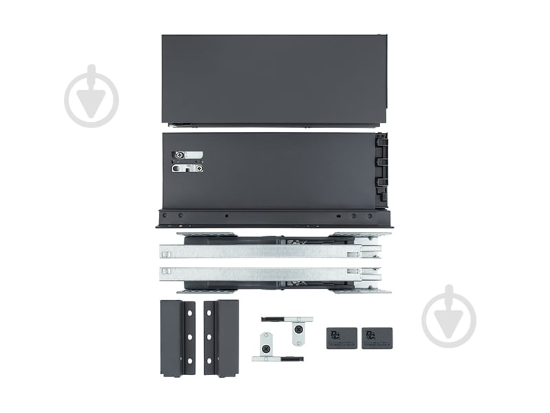 Тандембокс DC Slim 16 мм L-300 мм Н-118 мм графит - фото 1