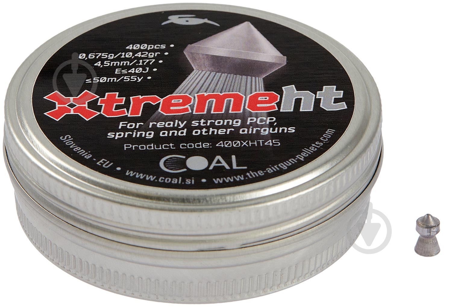 Кулі пневматичні Coal Xtreme HT 4,5 мм 0,675 г 400 шт. - фото 1