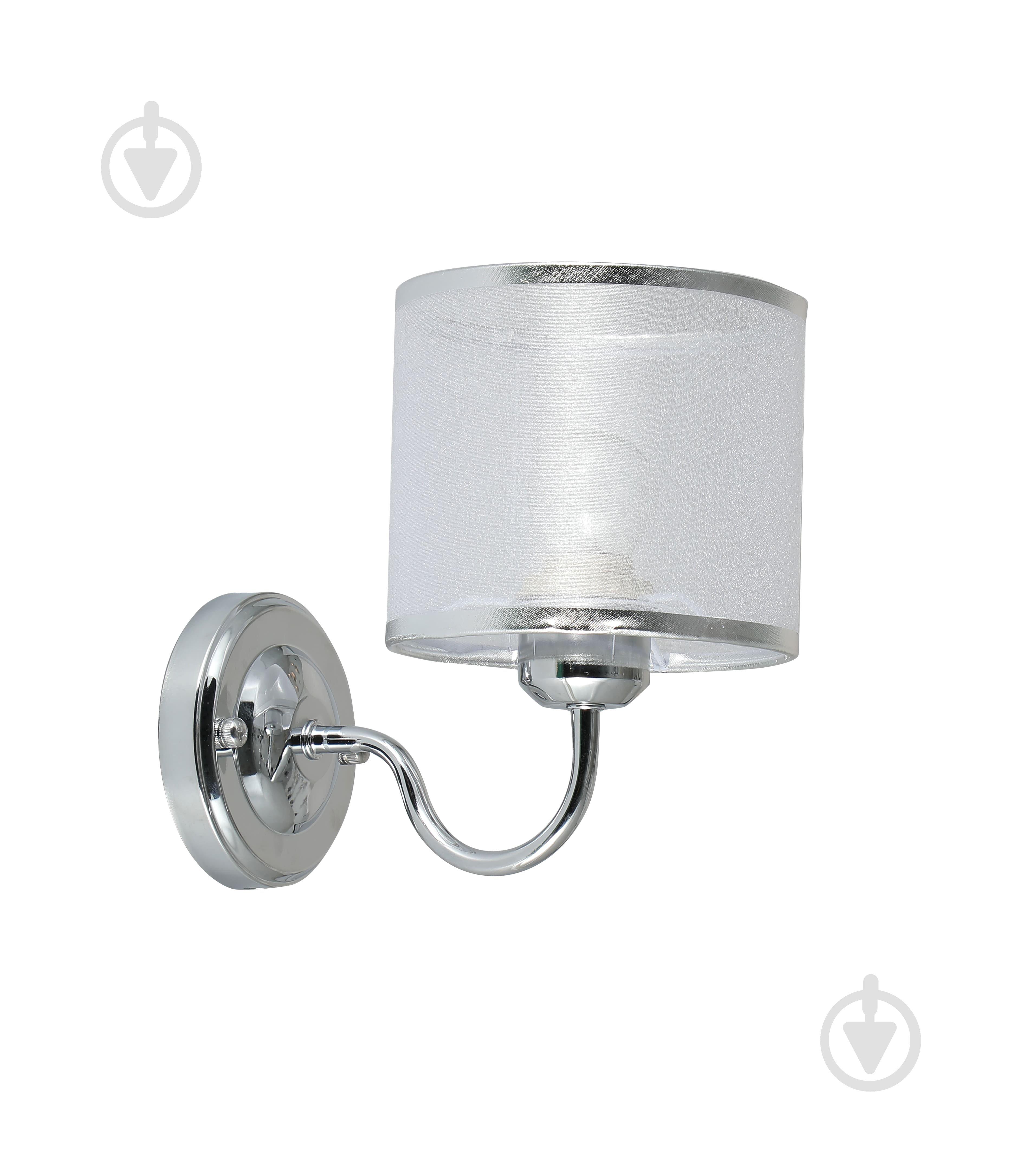 Бра Sensio Nanter 1x40 Вт E27 хром/білий LS-07299/1S-E2740W - фото 2
