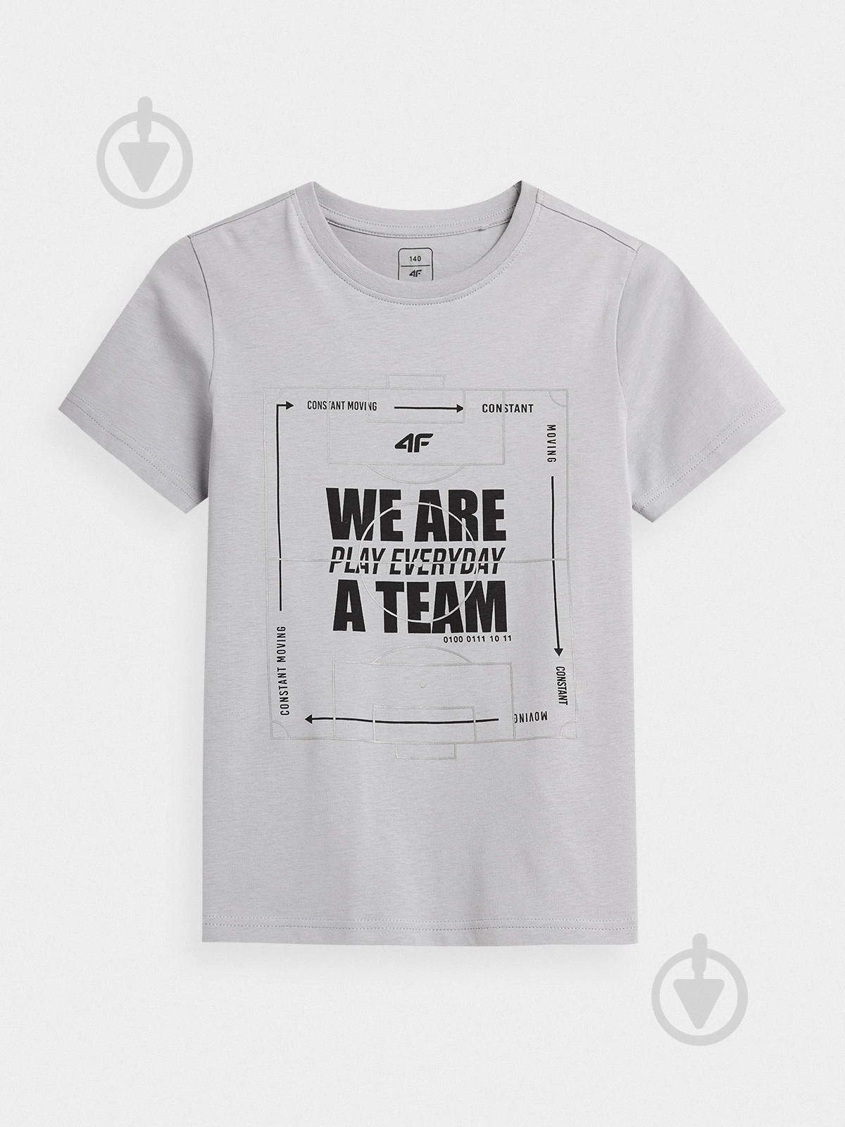 Футболка 4F J4Z21-JTSM213-27S серый - фото 1 Футболка 4F J4Z21-JTSM213-27S серый - фото 1