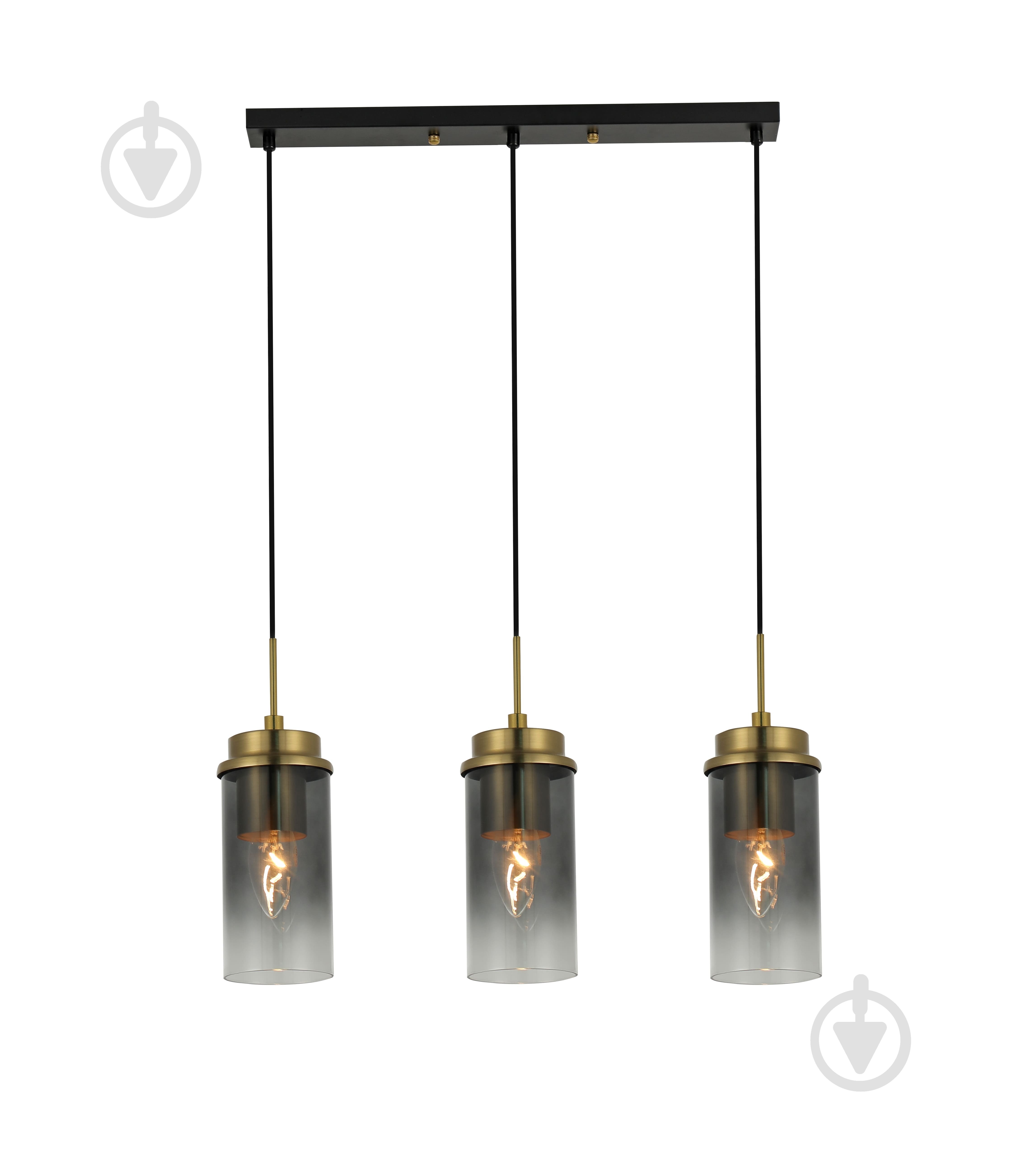 Подвес Sensio Bresta 3x40 Вт /E14 черный/медный LS-74662/3LB-E1440W - фото 1